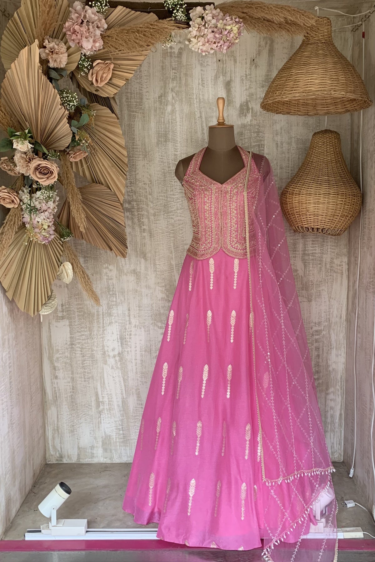 Pink Amal Lehenga Set - Ready to ship