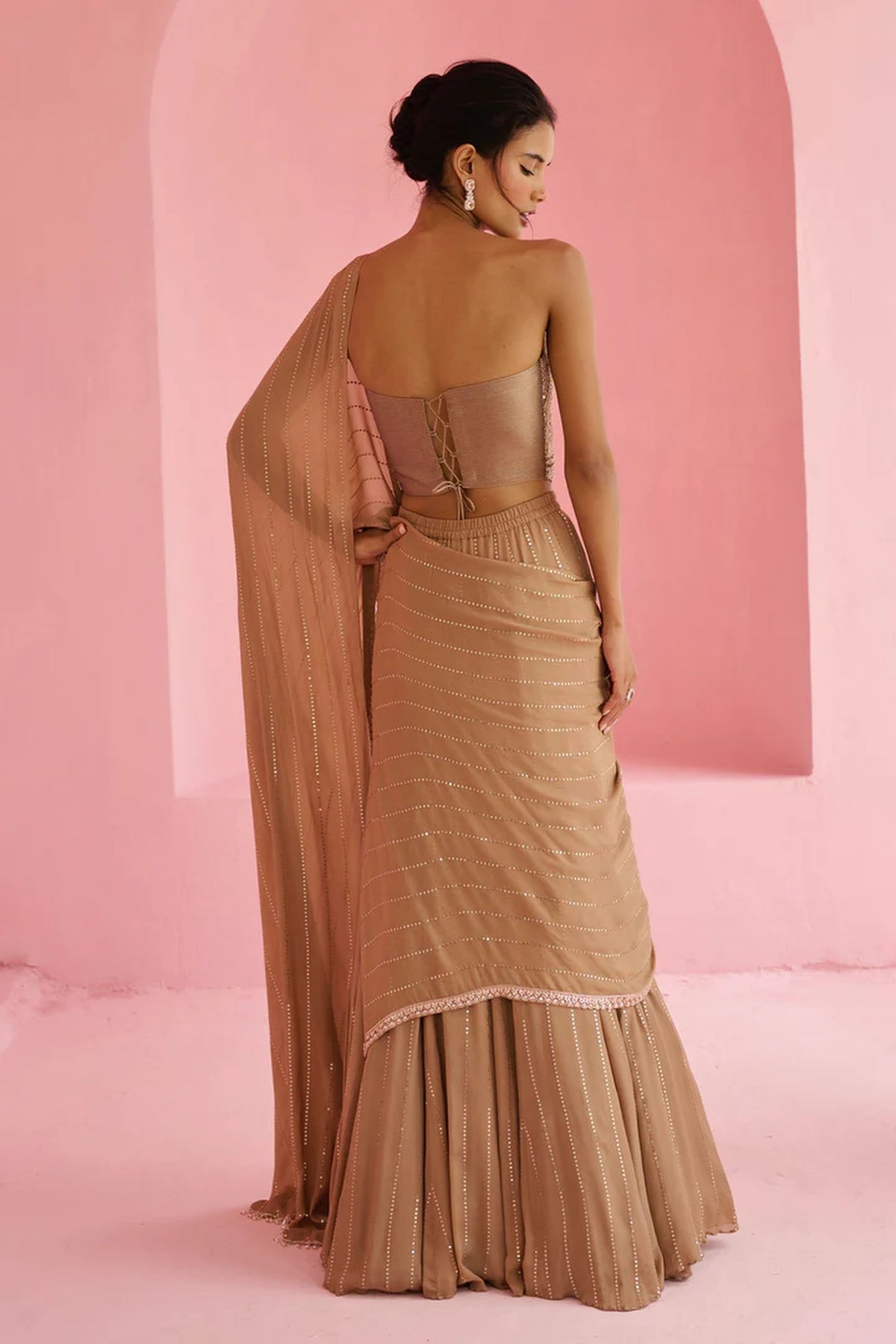 Stella Pre Drape Saree - Ready to ship