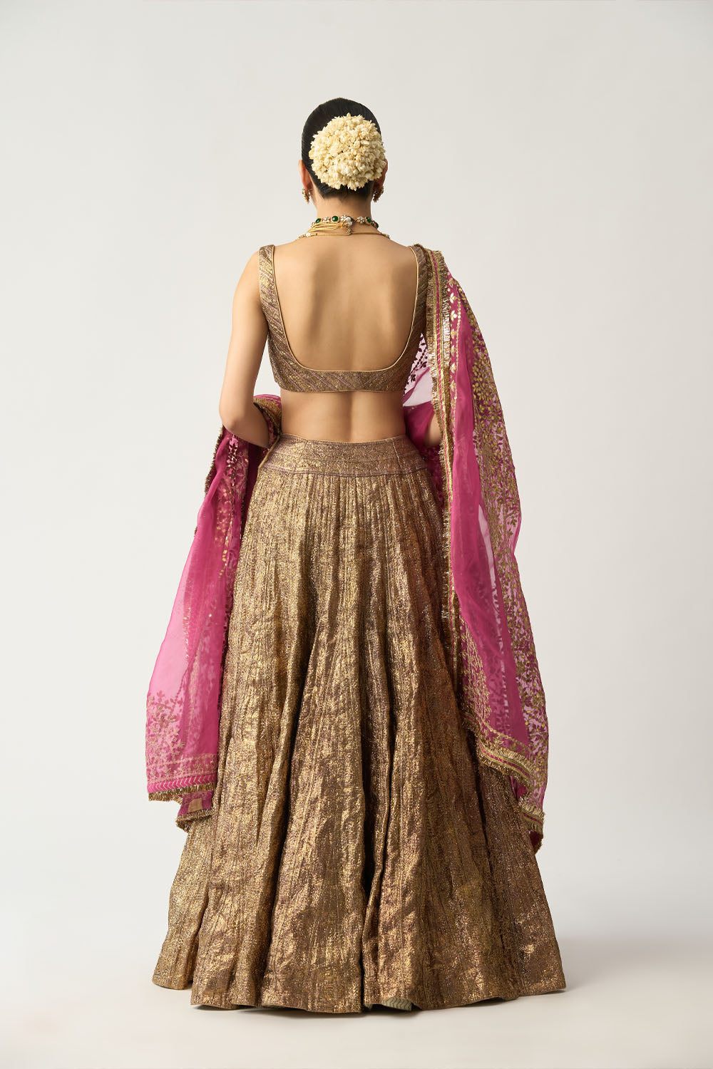 Gangu Dupatta Jamini Lehenga Set