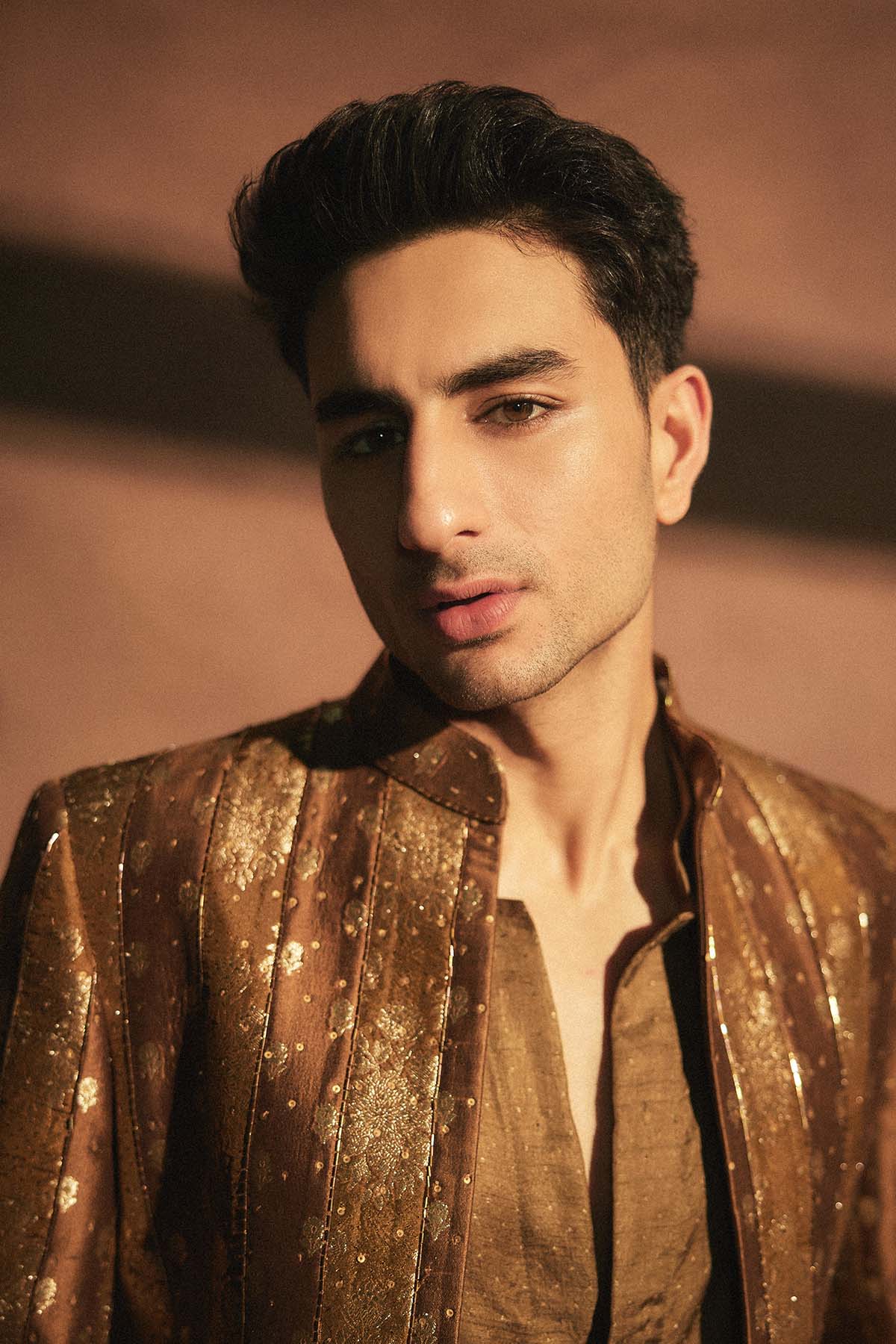 Ibrahim in Zarvika Brocade Bundi Set