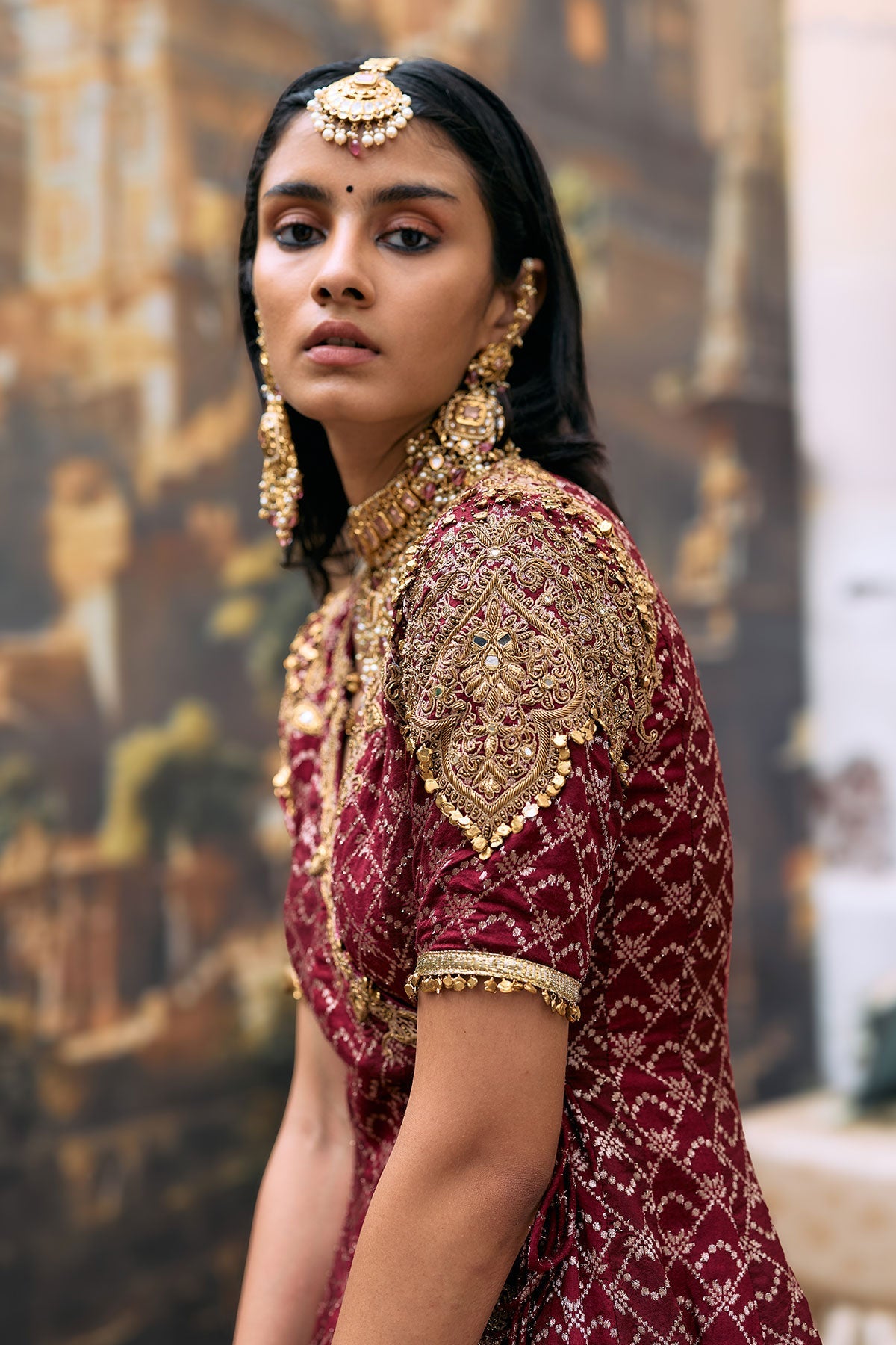 Vedi Peplum Sharara Set