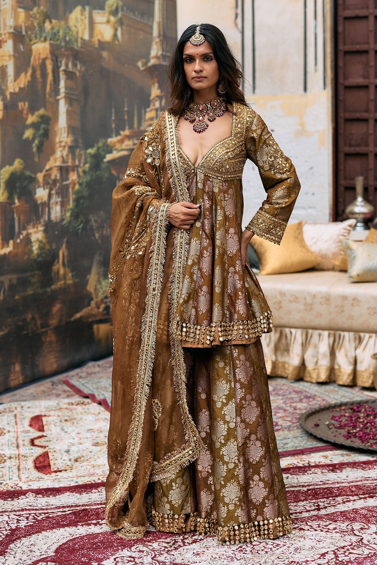 Shriphal Peplum Sharara Set 2