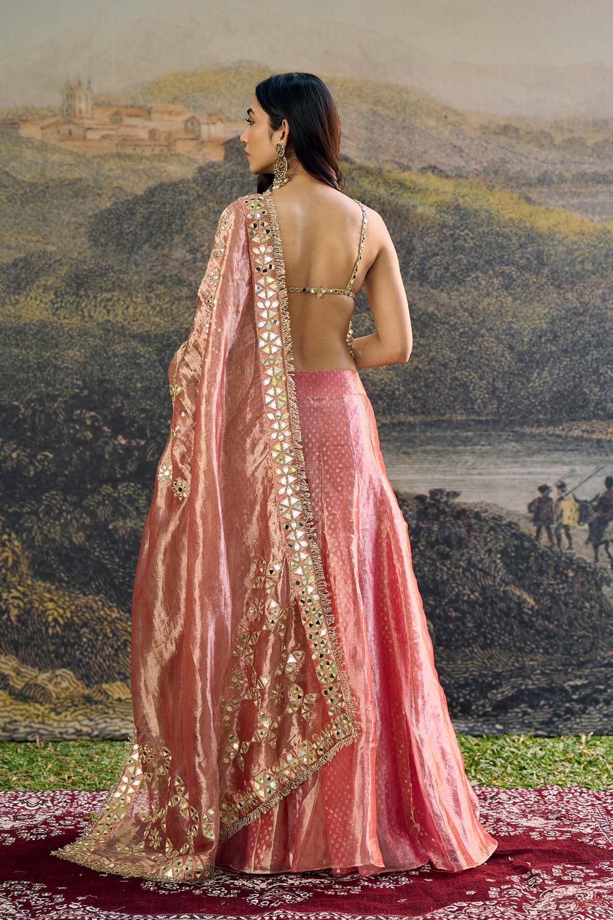 Gulbahar Mirror Sharara Set