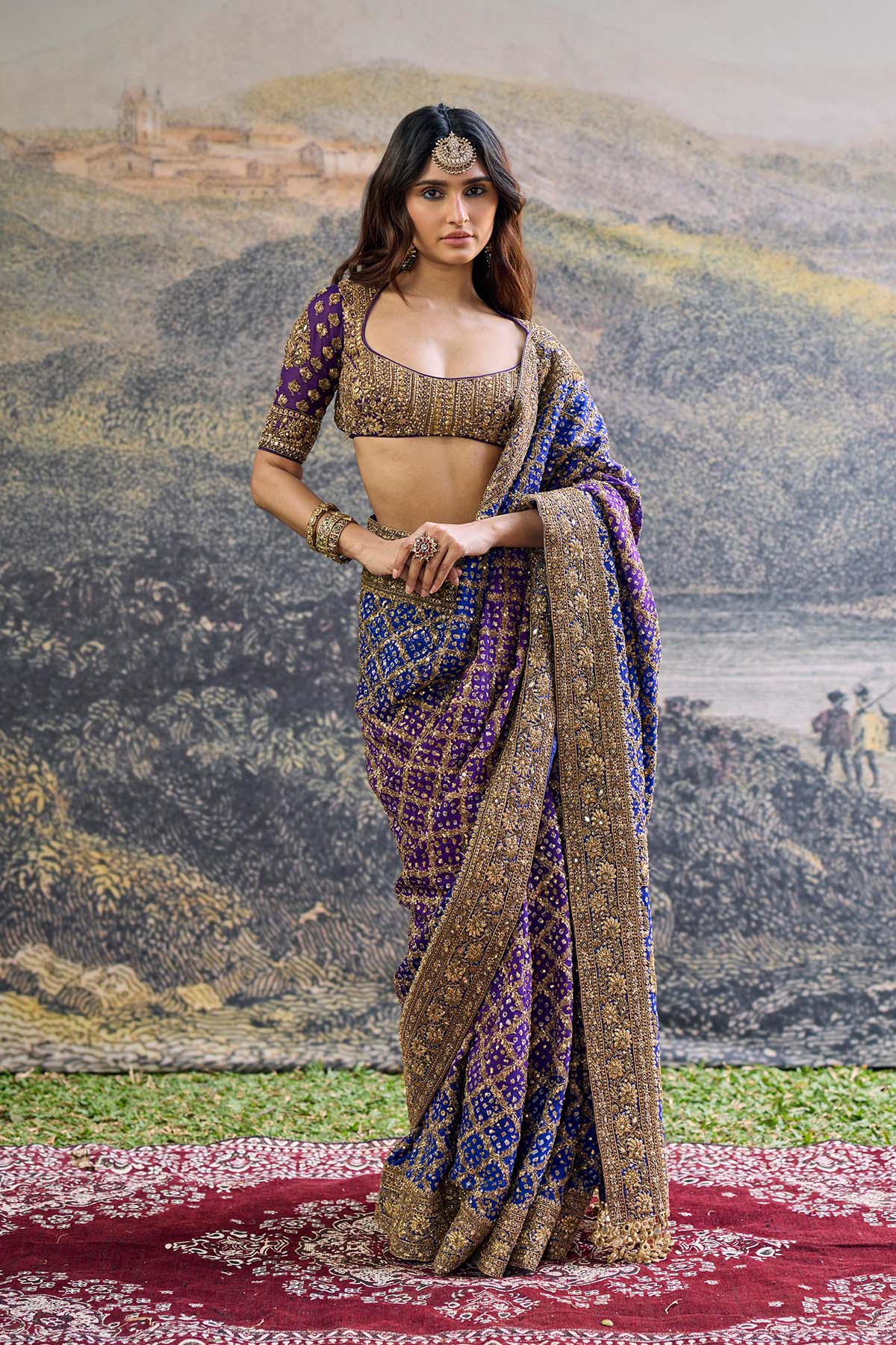 Advay Ombré Saree Set