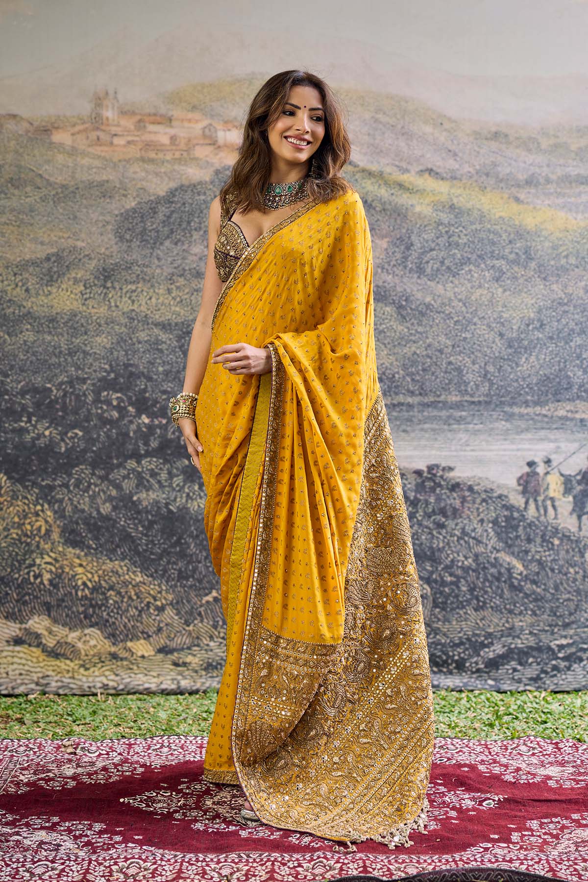 Pehr Crepe Saree Set