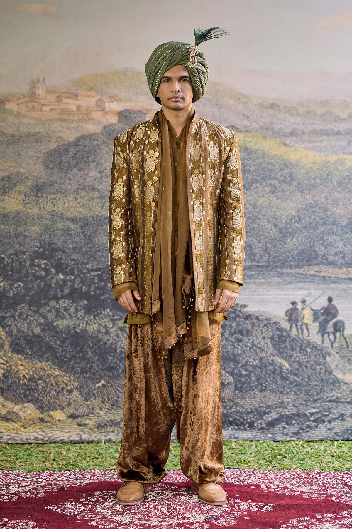 Zarvika Brocade Bundi Set