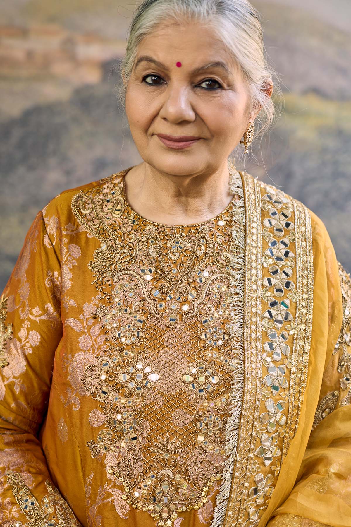 Sunehri Zari Sharara Set