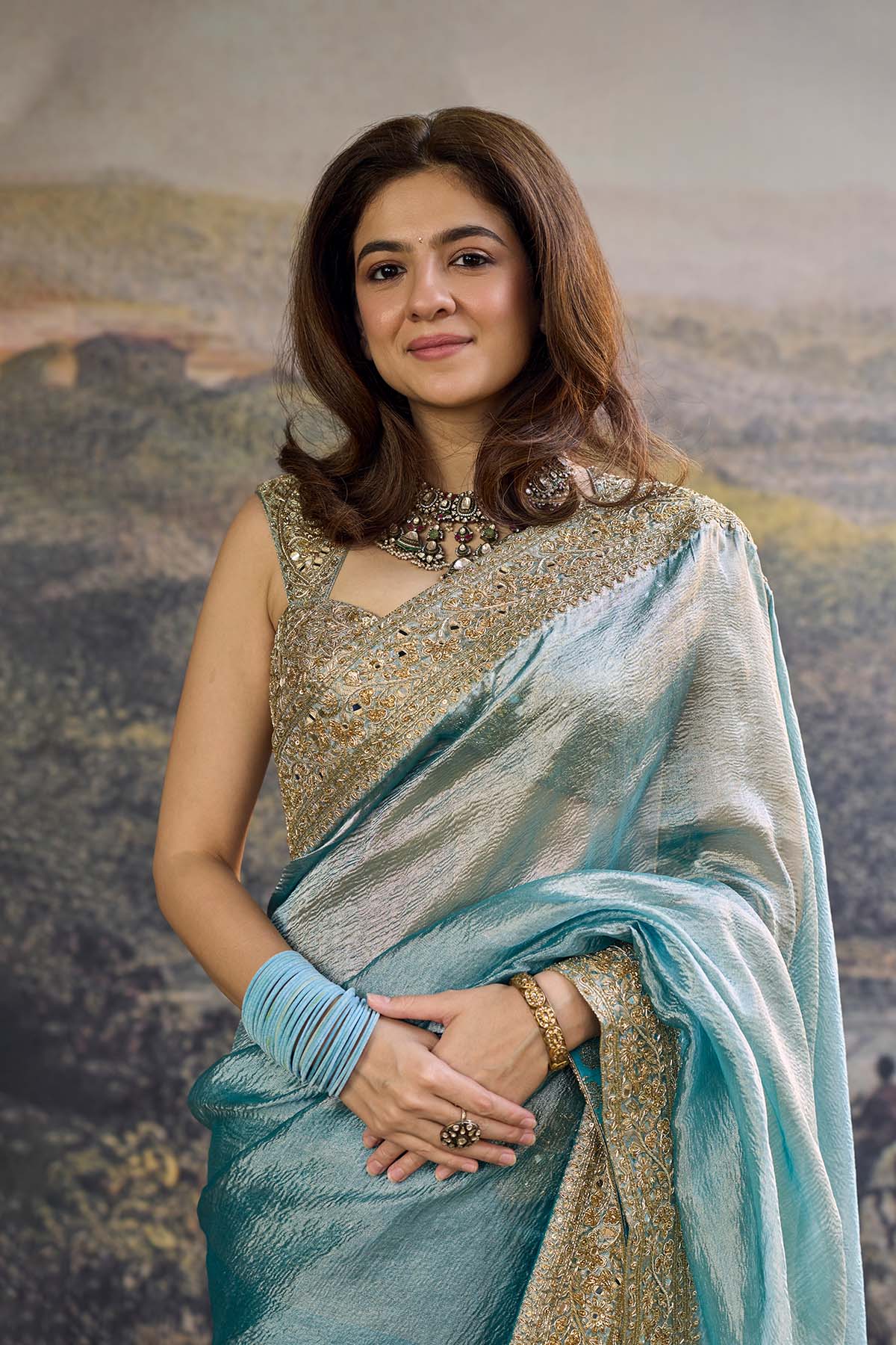 Shobhana Tissue Saree Set