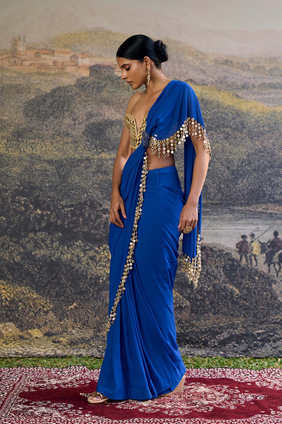 Neelanjana Mirror Saree Set