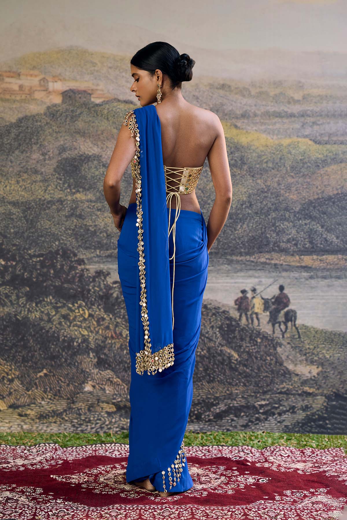 Neelanjana Mirror Saree Set