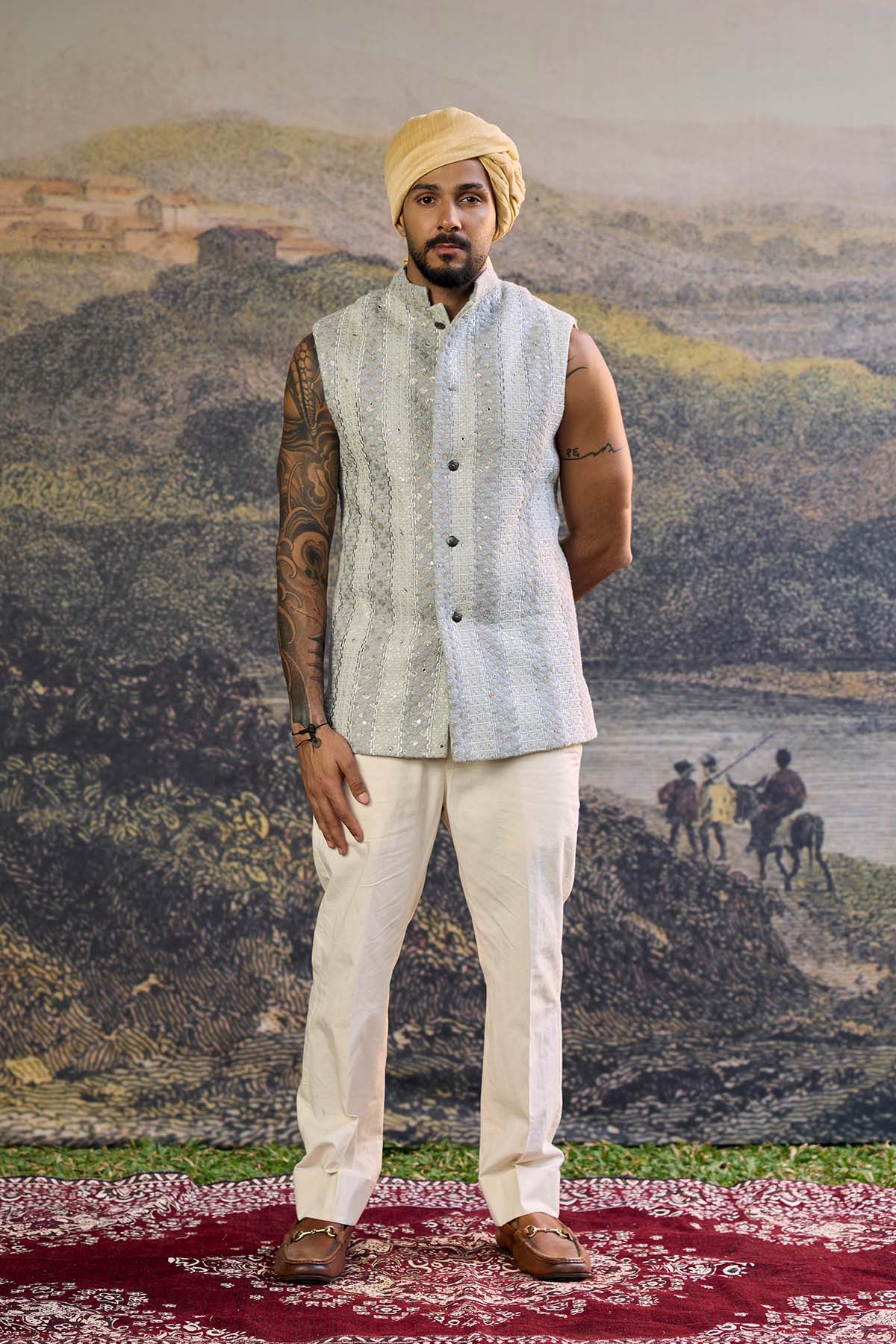 Zoravar Chikankari Bandi Set-A