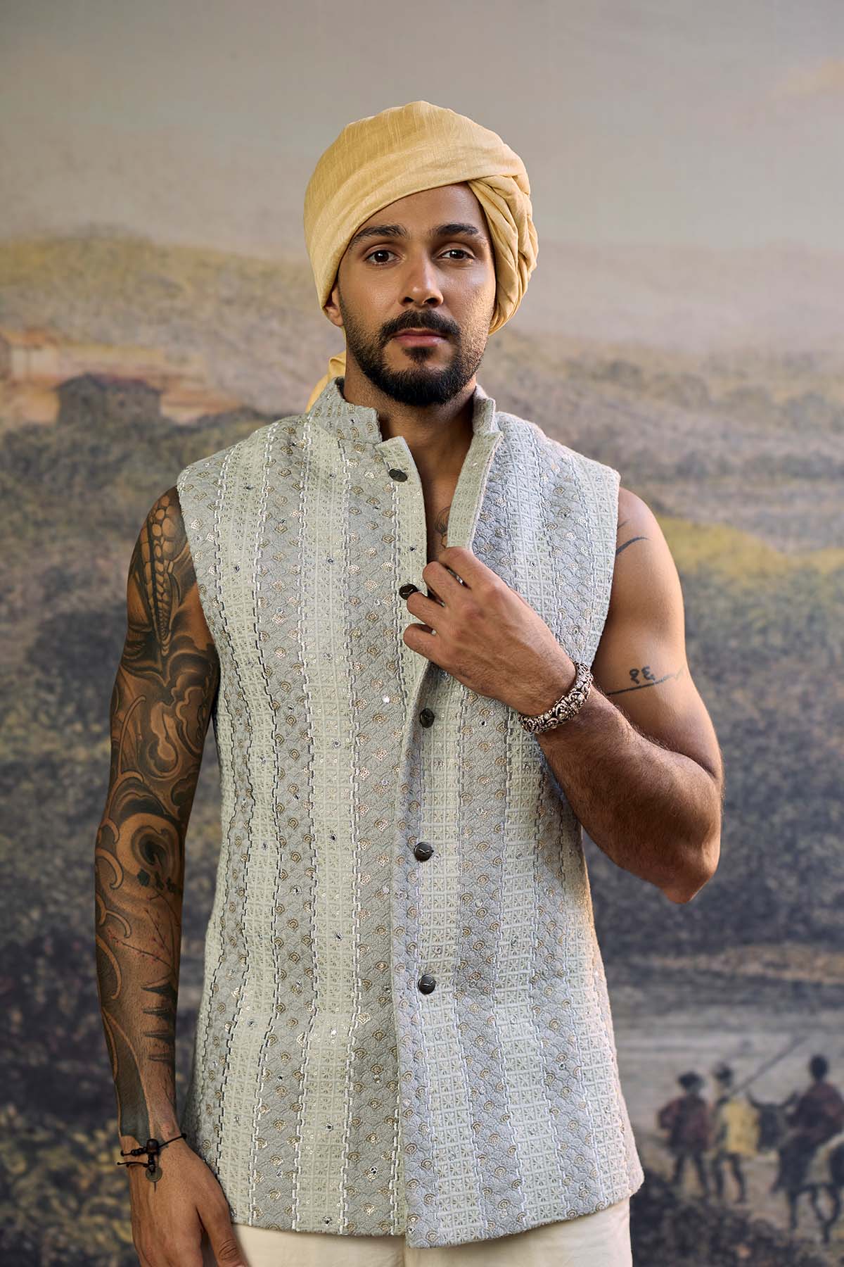 Zoravar Chikankari Bandi Set-A