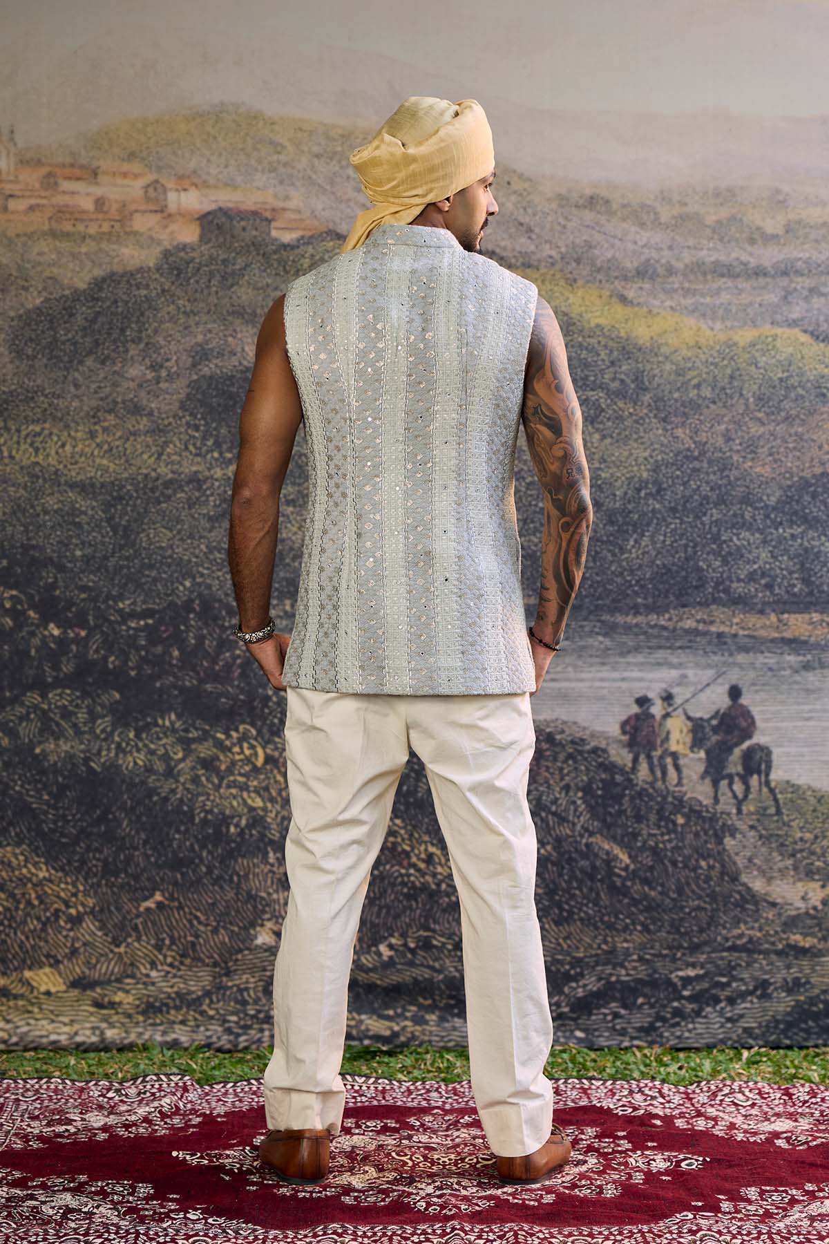 Zoravar Chikankari Bandi Set-A