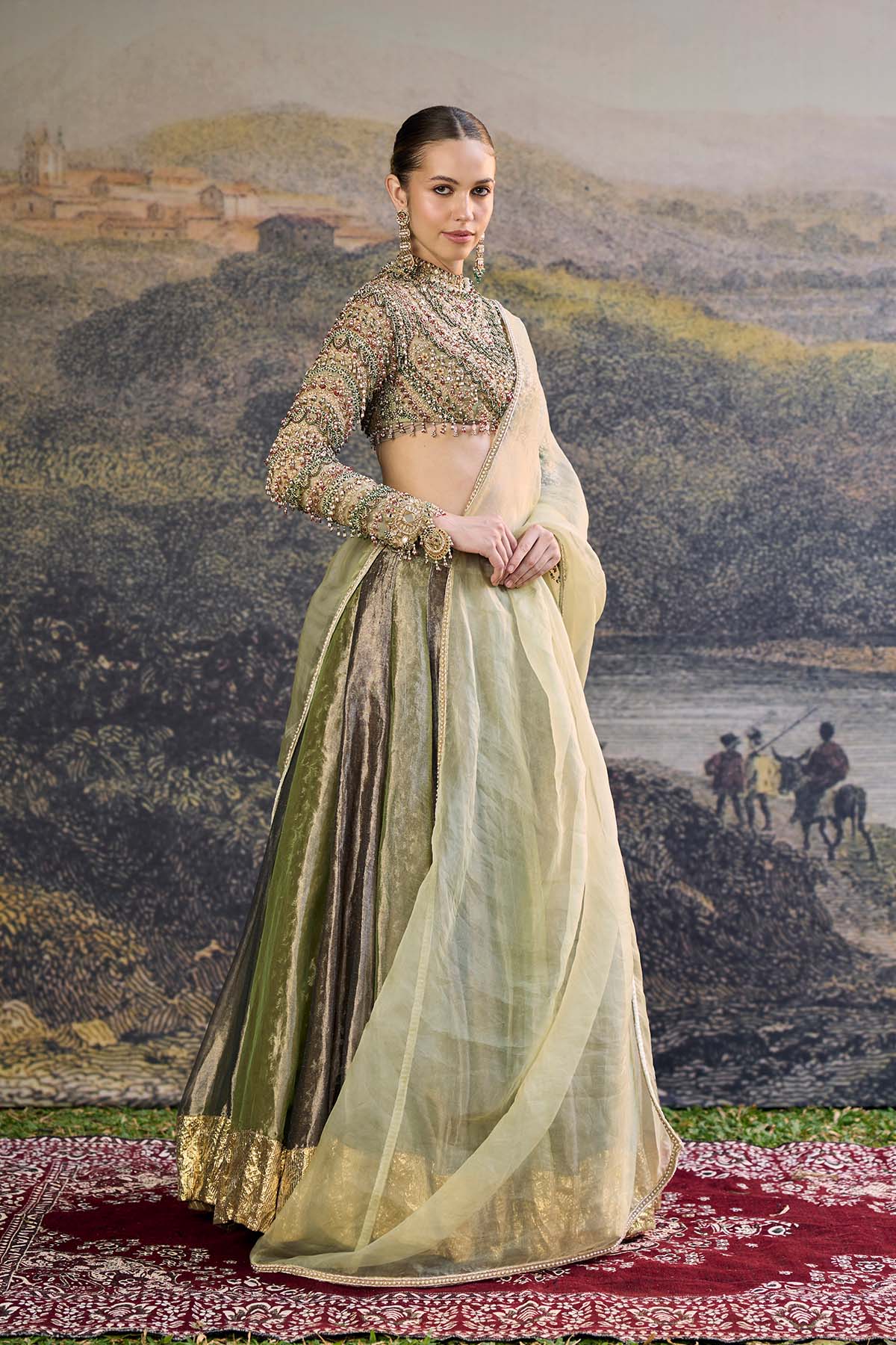 Zarreen Jadau Lehenga Set