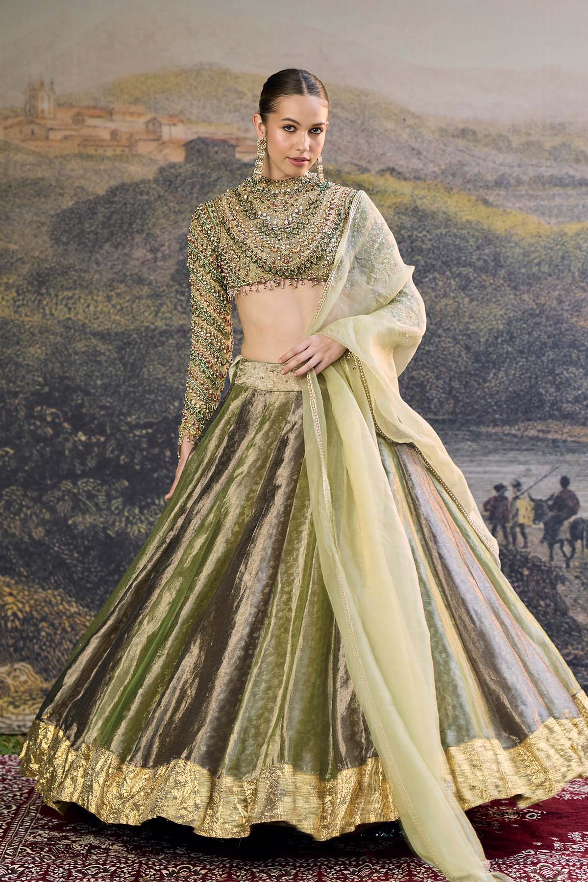 Zarreen Jadau Lehenga Set