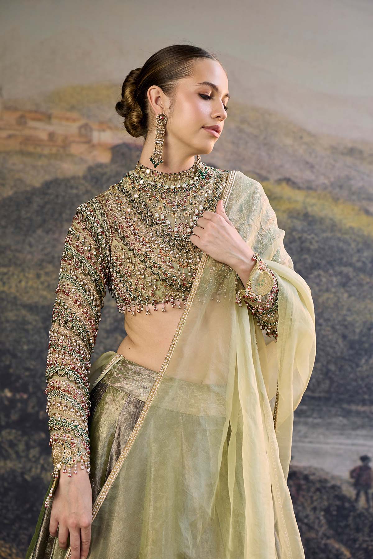 Zarreen Jadau Lehenga Set