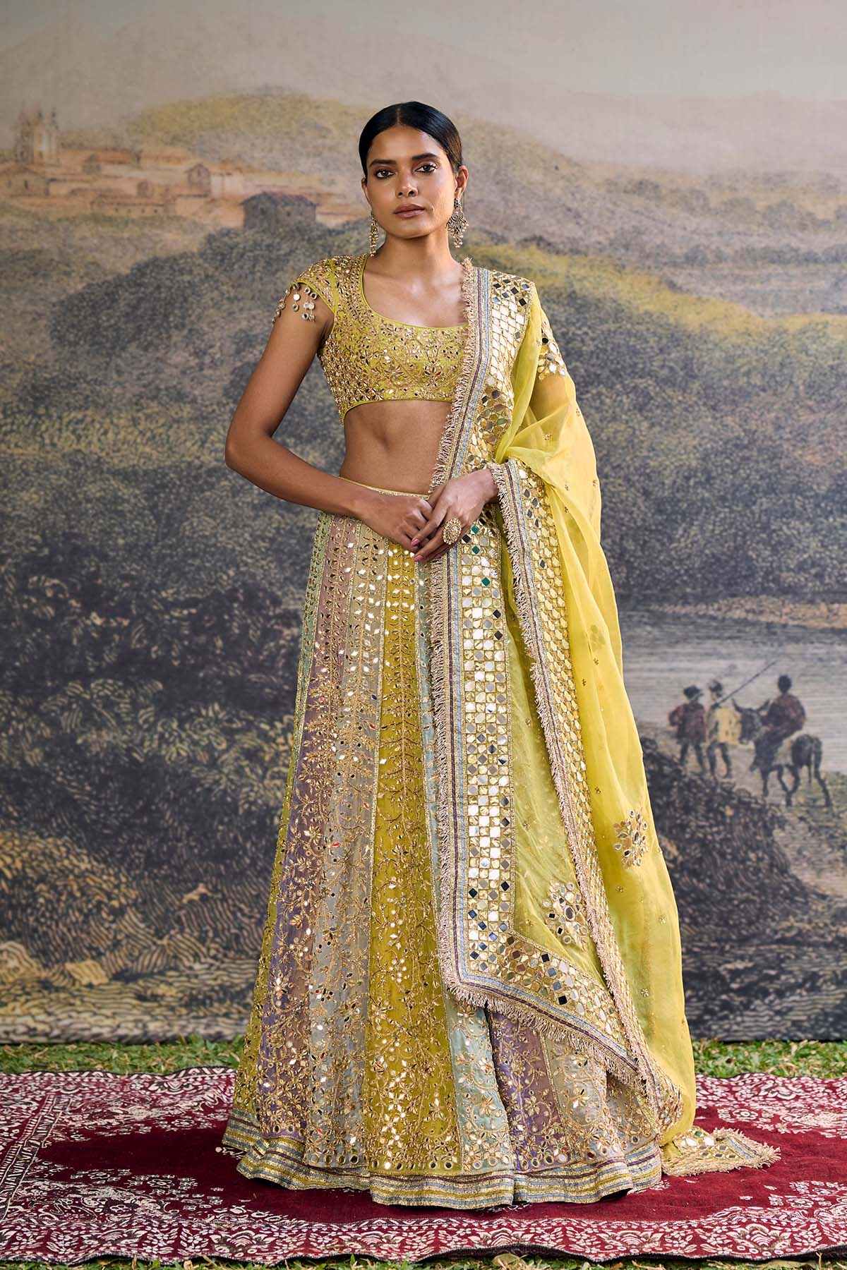 Rang Mahal Mirror Lehenga Set