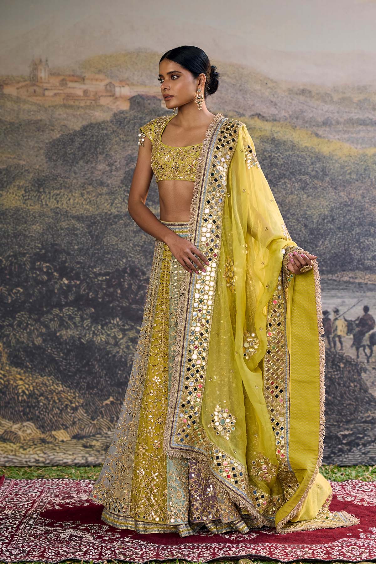 Rang Mahal Mirror Lehenga Set