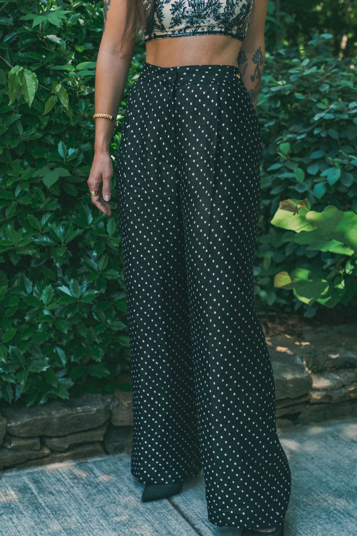 Ivory Pebble Trousers