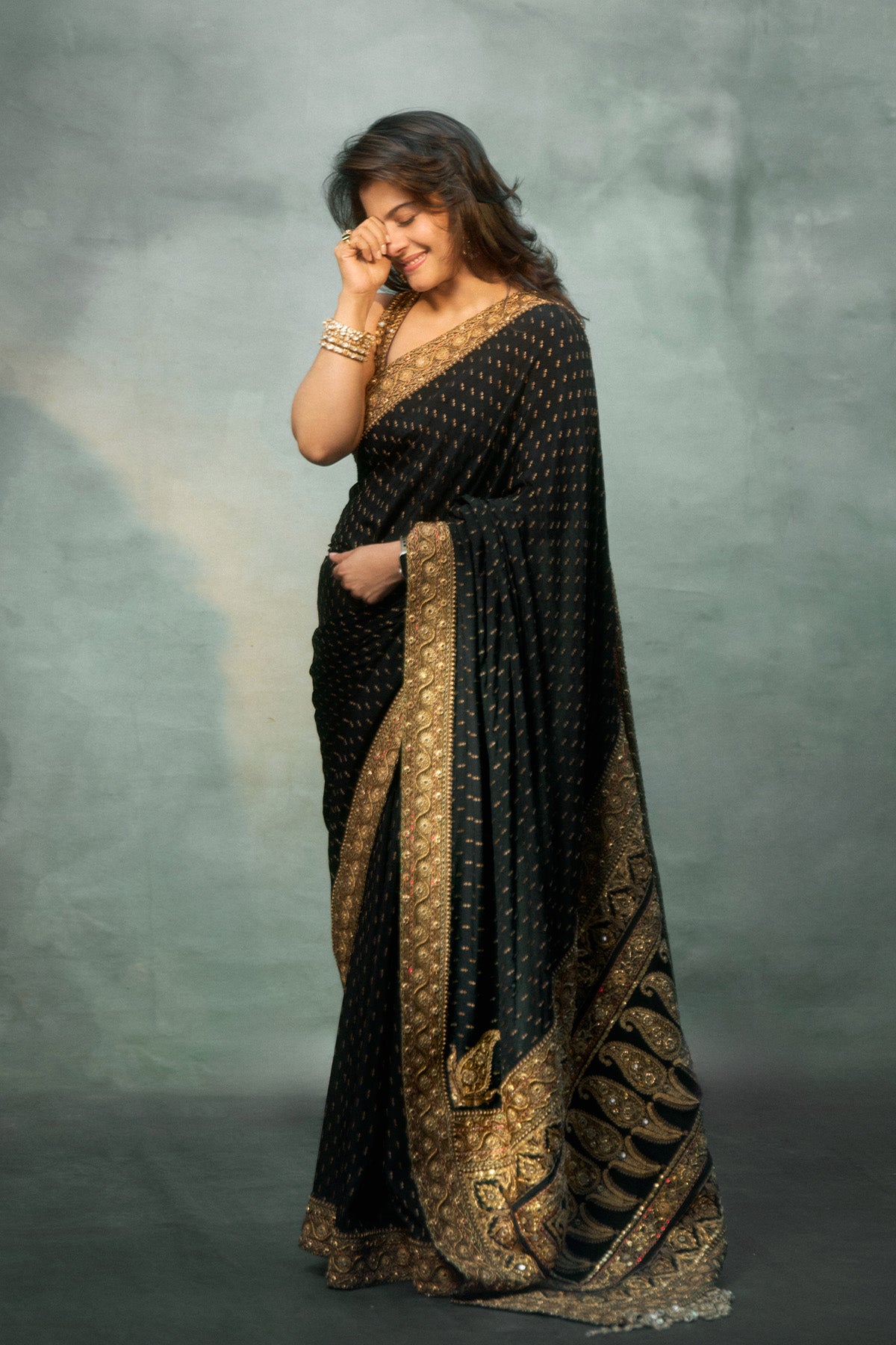 Kajol in Chandini Saree Set