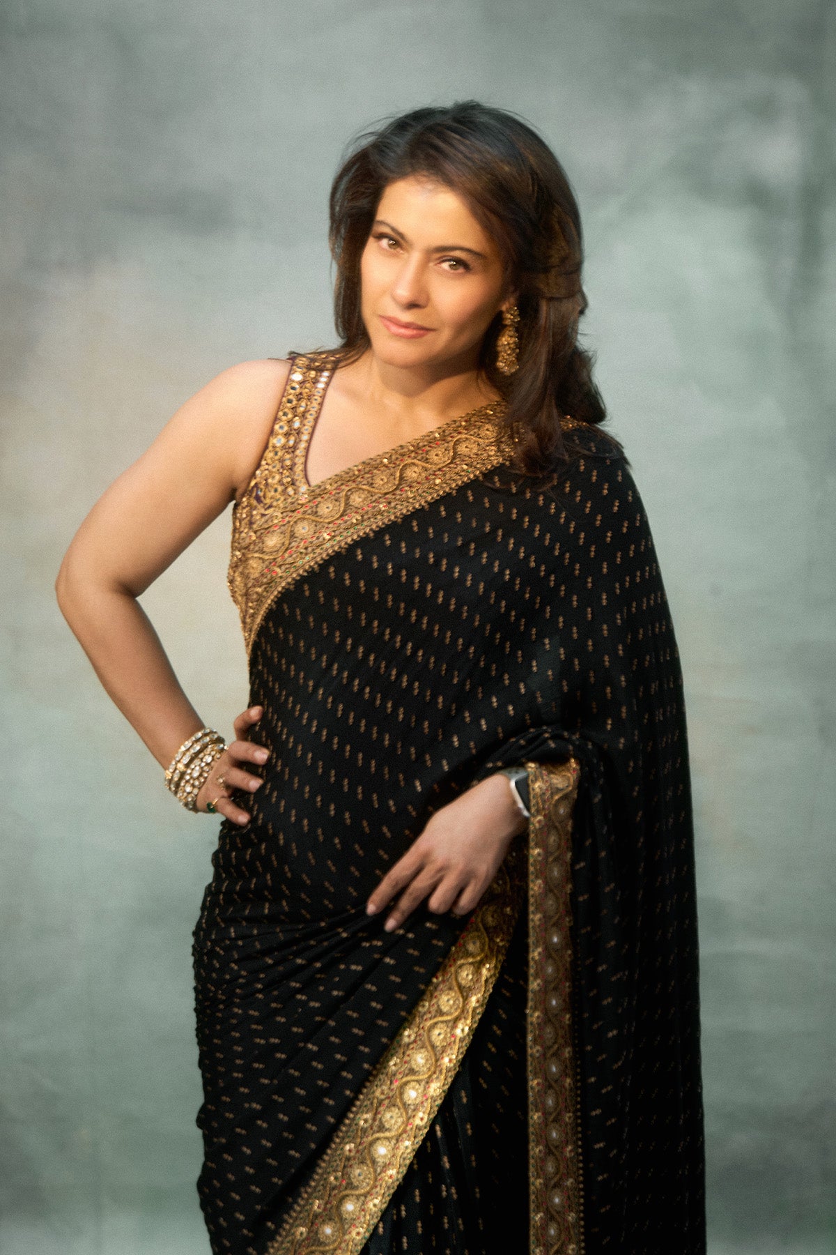 Kajol in Chandini Saree Set