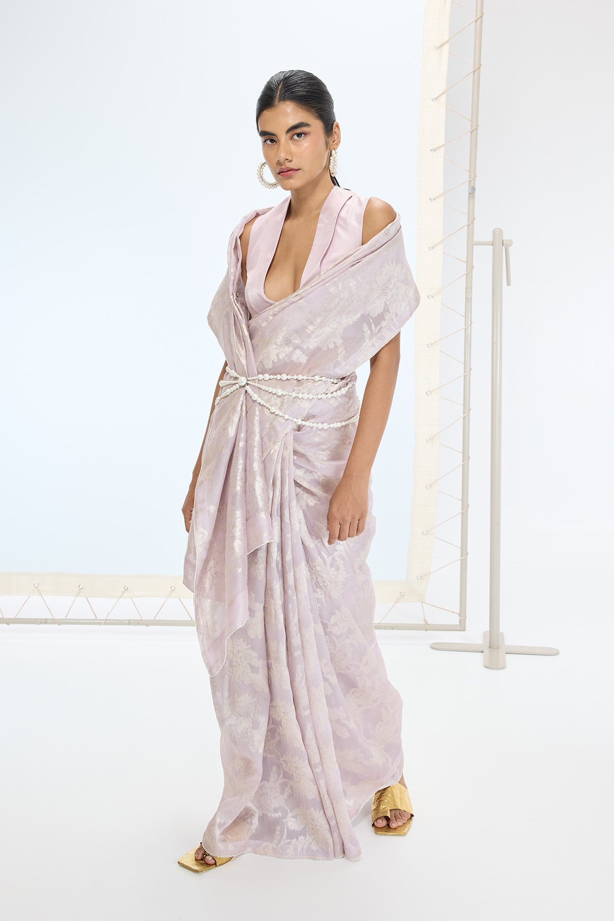 The Diana Saree in Mauve