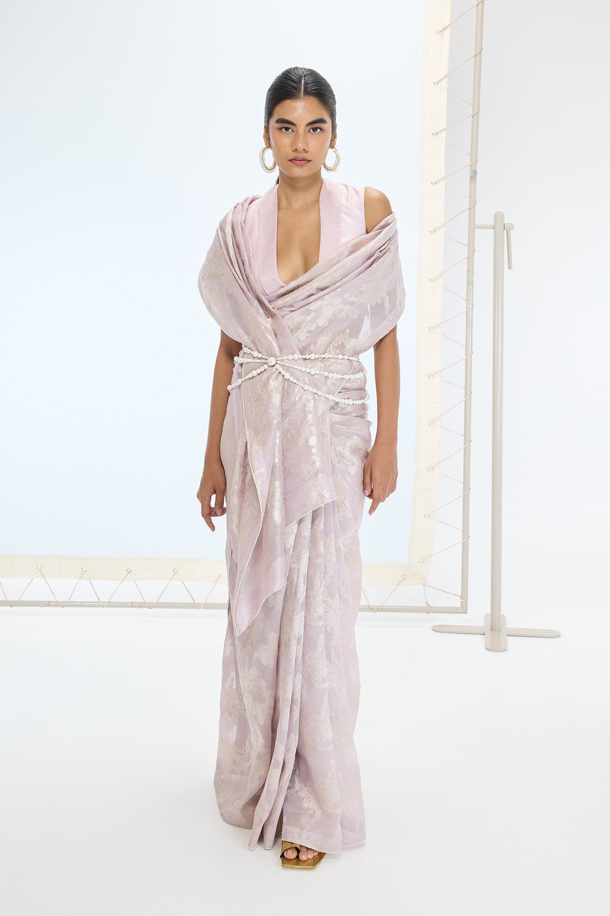 The Diana Saree in Mauve