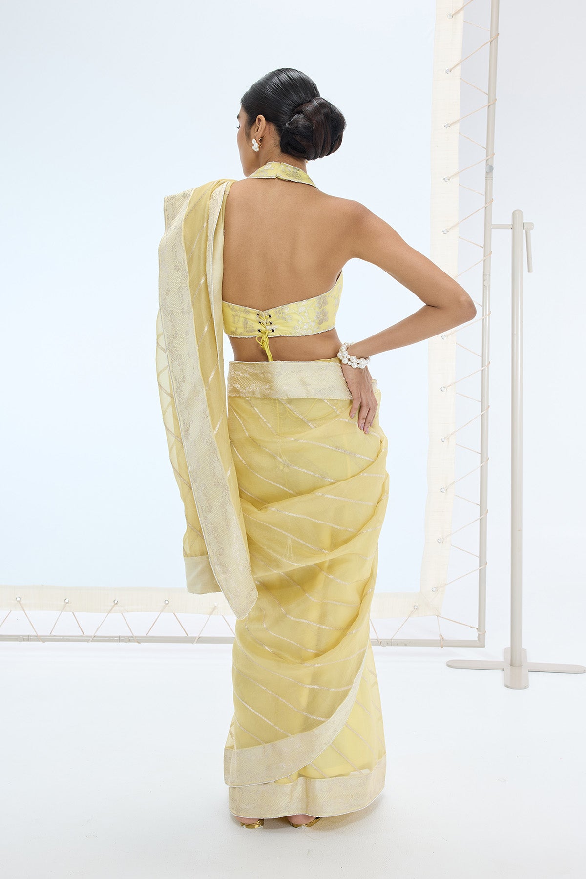 The Ivy Saree in Lemon
