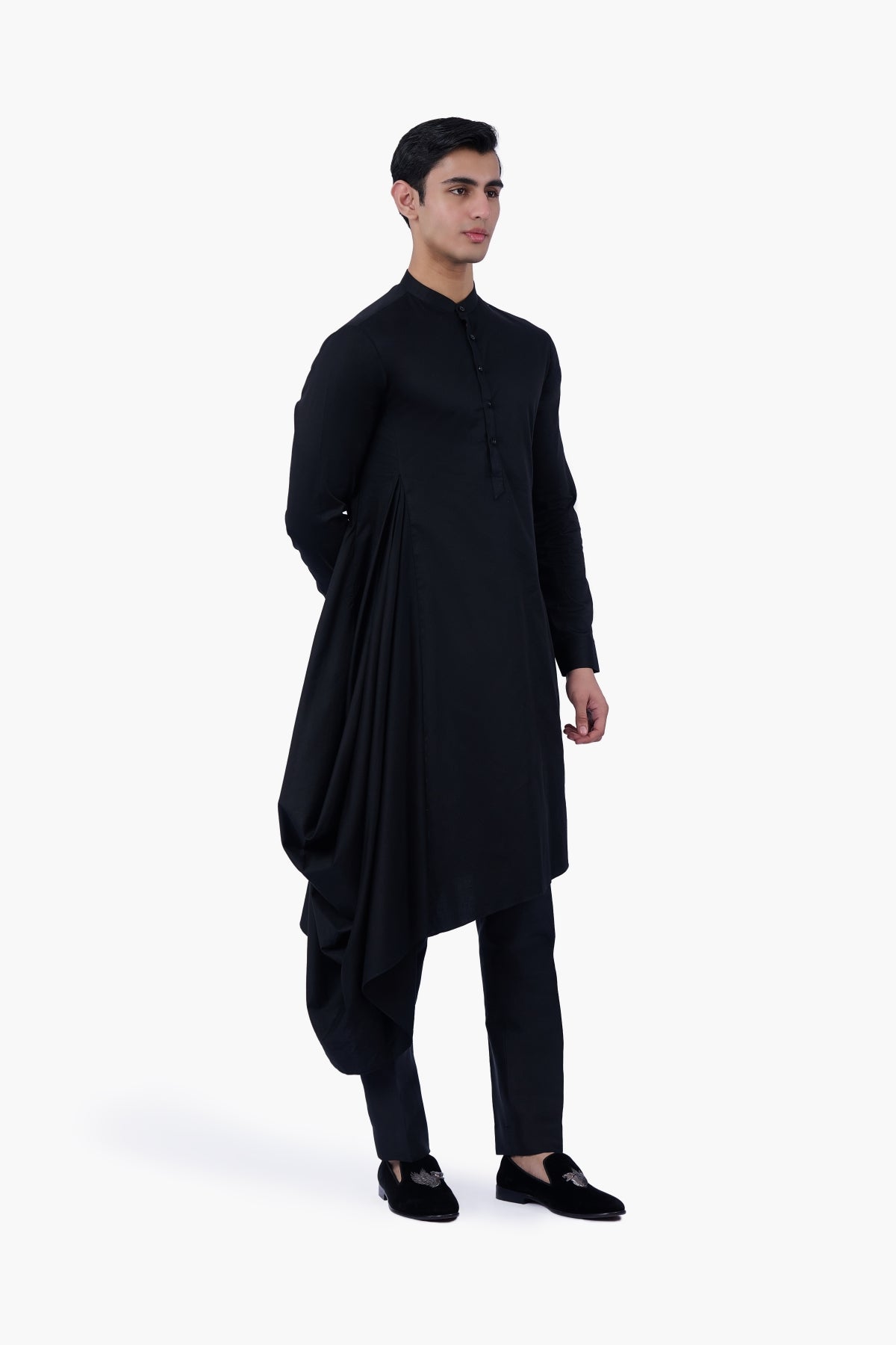 Black Axis Kurta Set