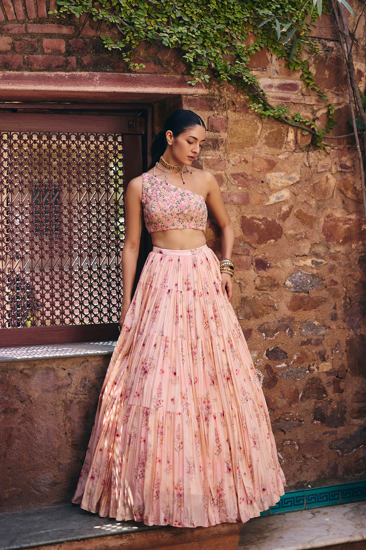 lengha dress Pink Rose Lehenga 2 / Tall