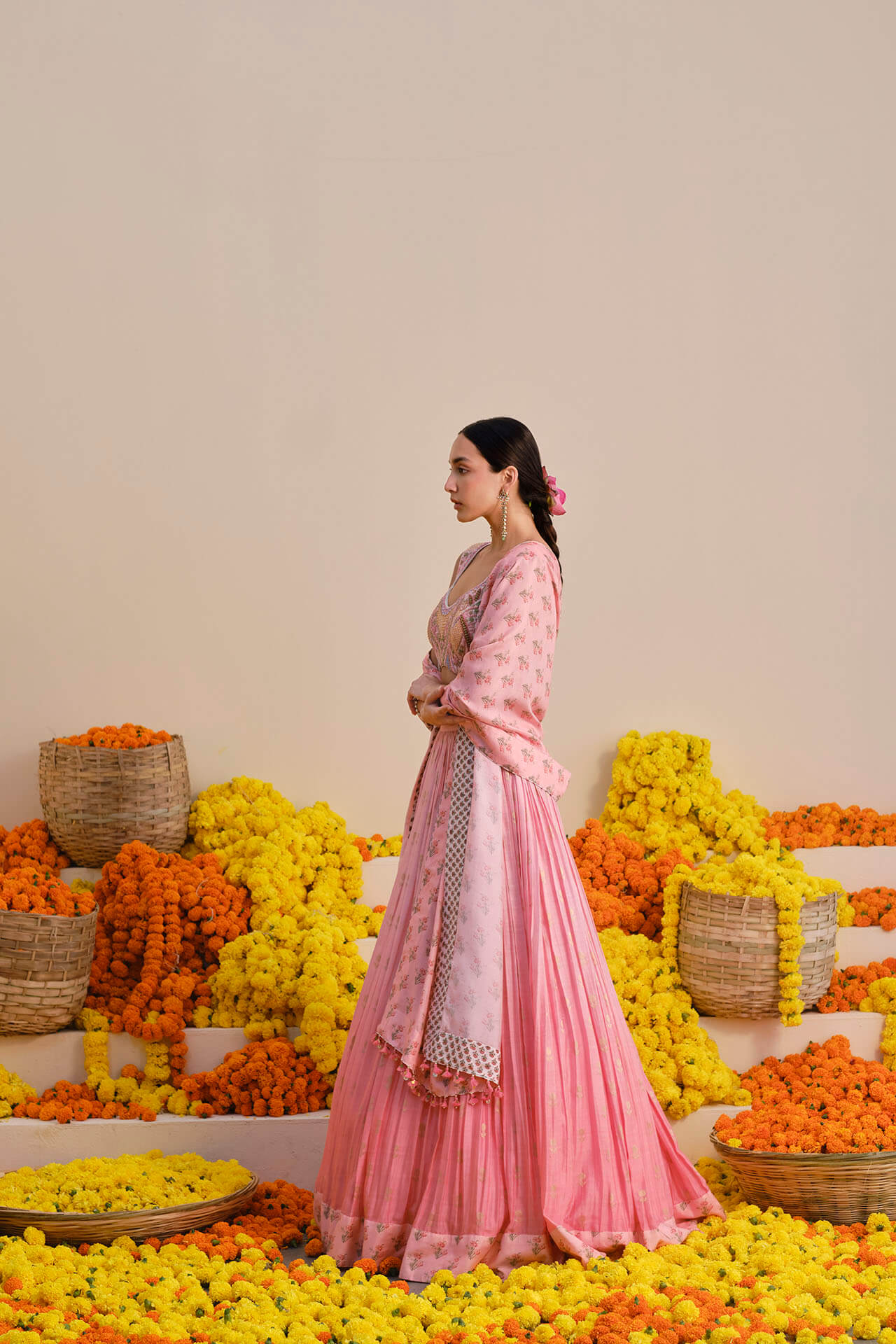 Rose Pink Lehenga Set