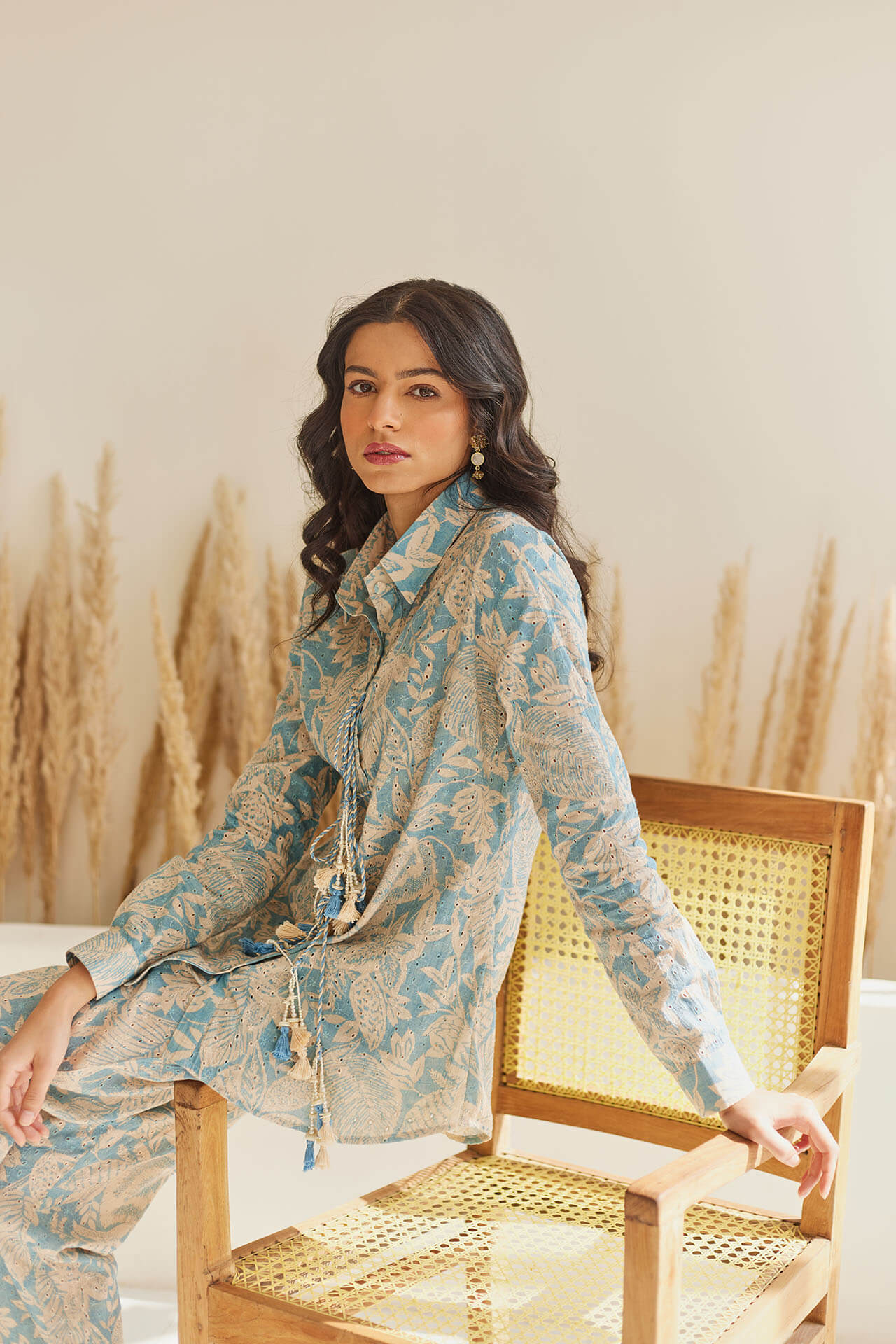 Floral Blue Coord Set