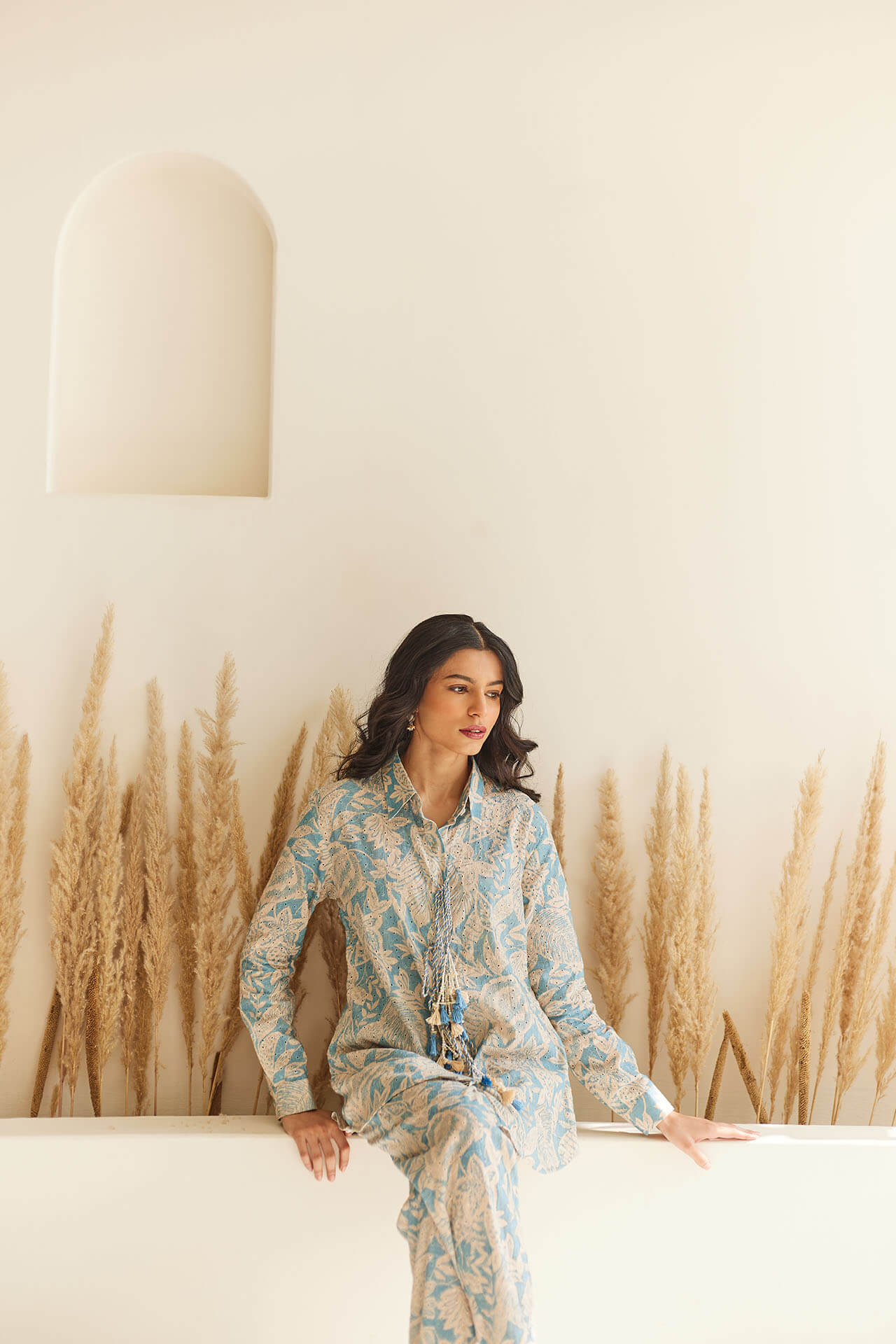 Floral Blue Coord Set