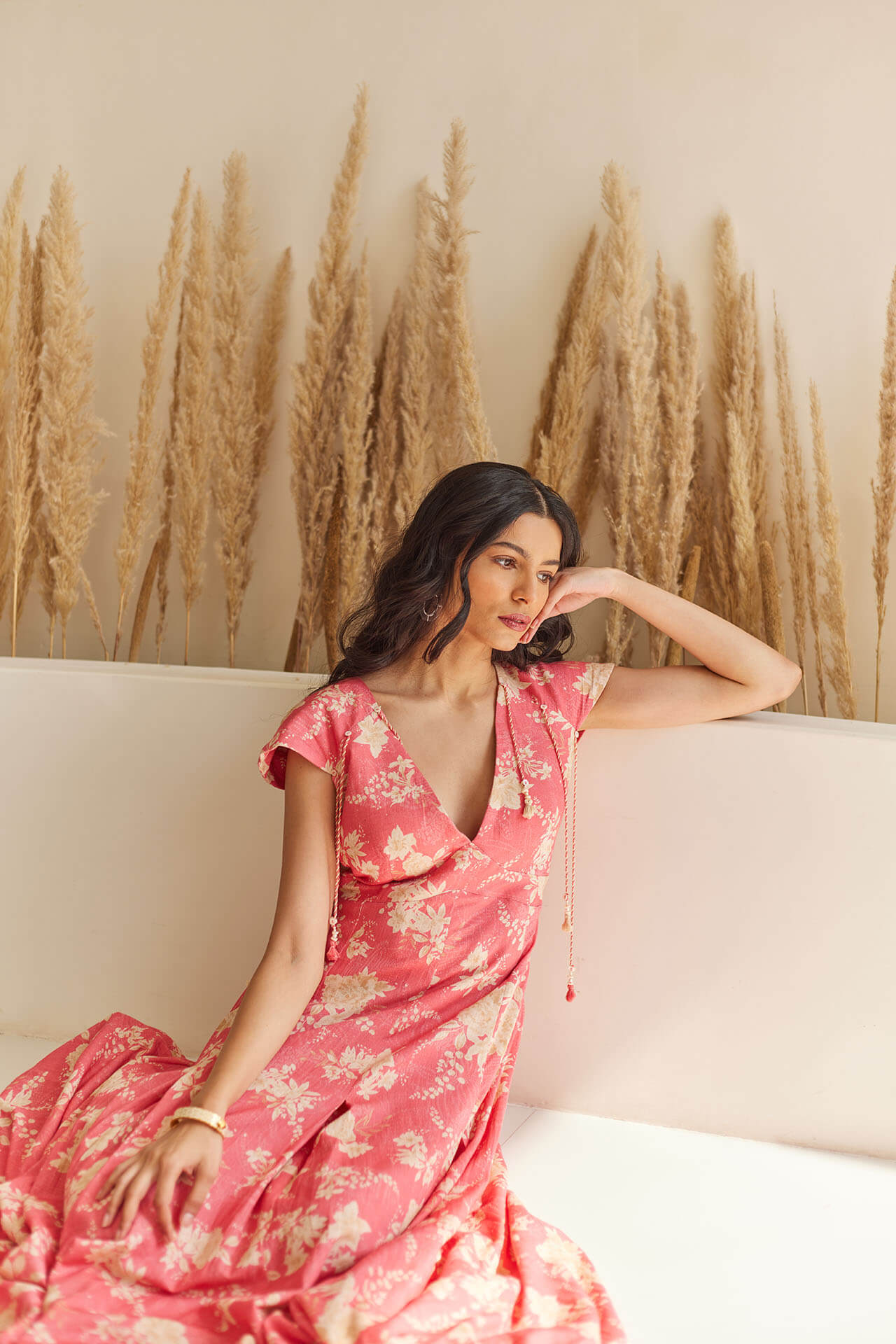 Lily Pink Floral Maxi