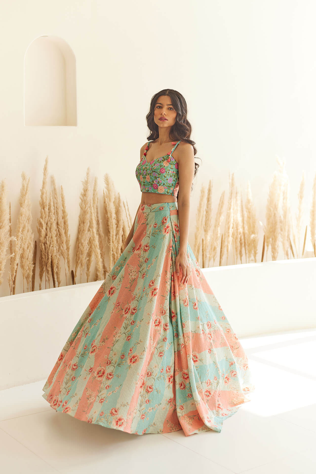 Lily Striped Lehenga