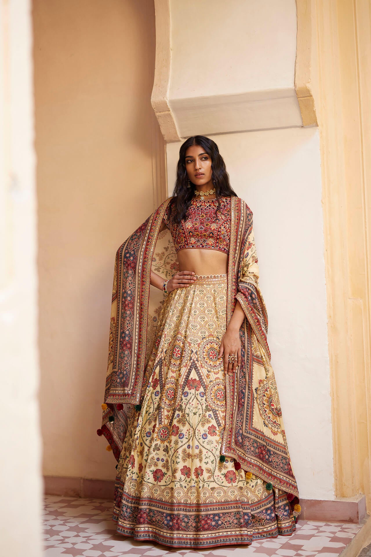 Kashmiri Lehenga