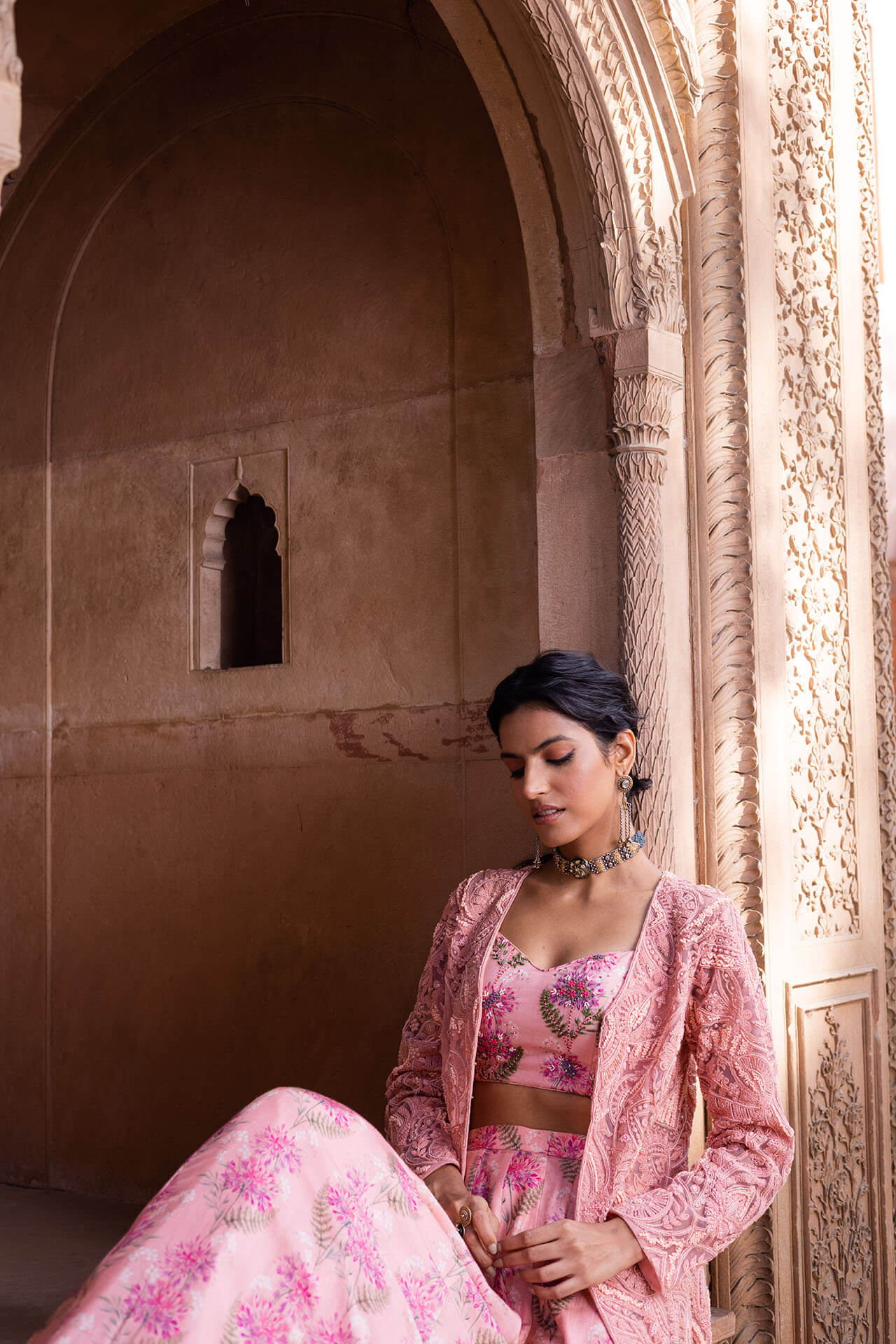 Mystic Pink Jacket Coord Set