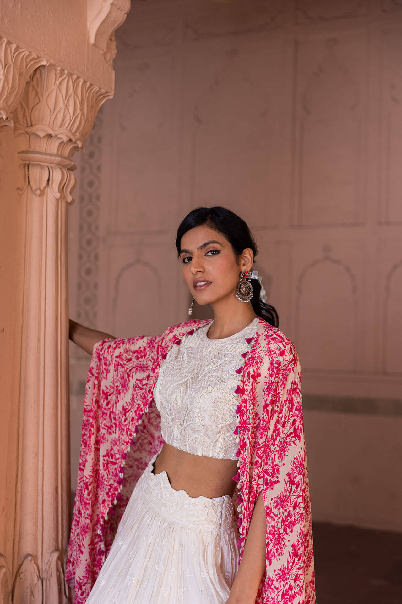 Ivory & Rani Pink Lehenga