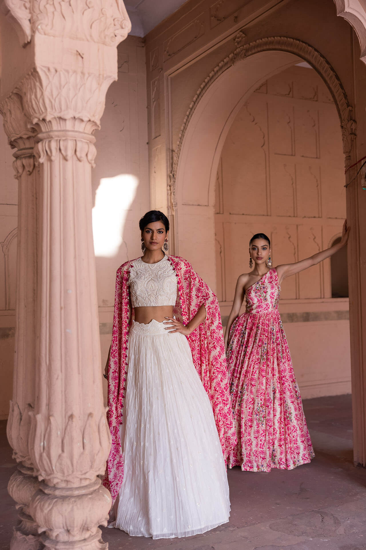 Ivory & Rani Pink Lehenga