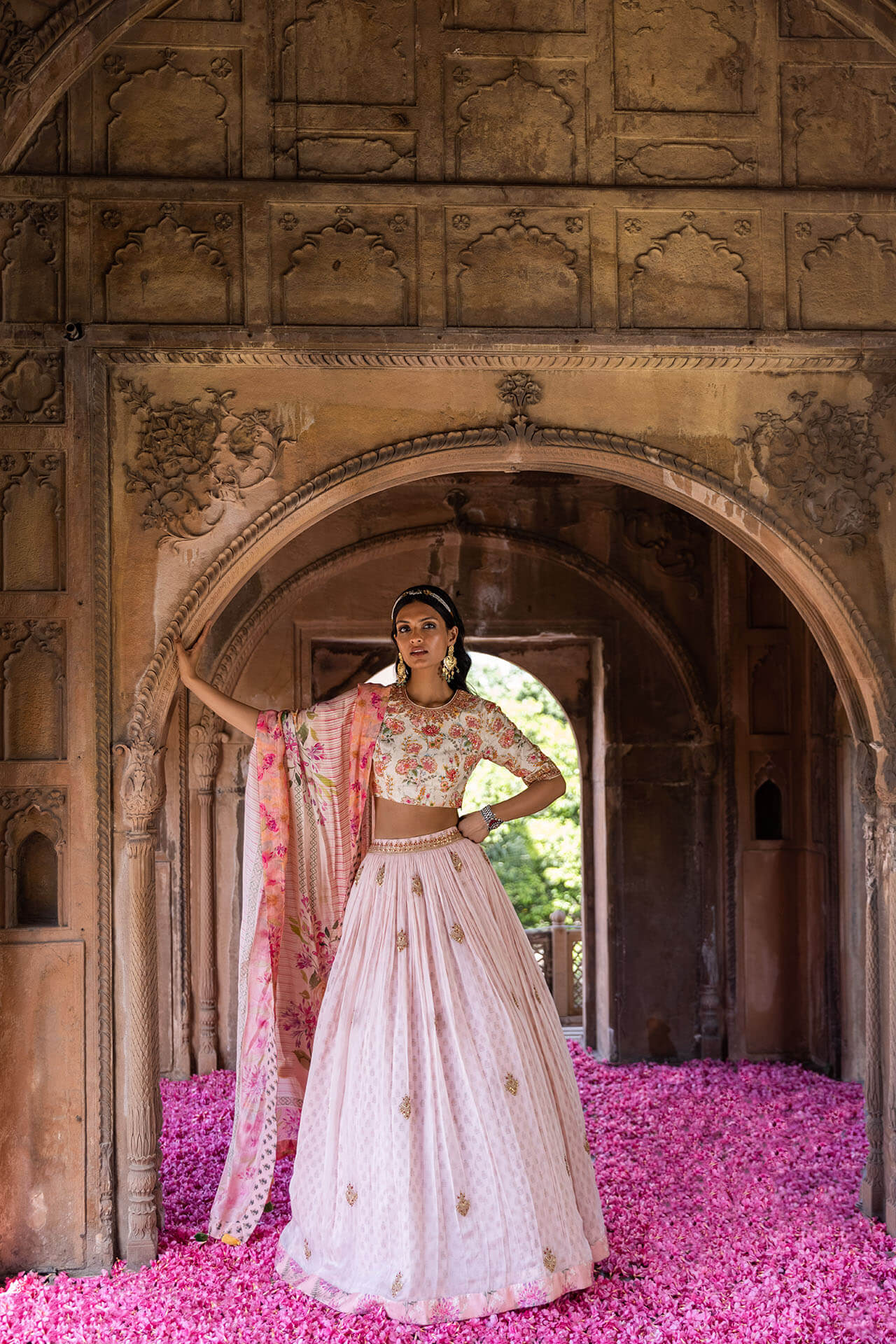 Block Printed Marodi Lehenga