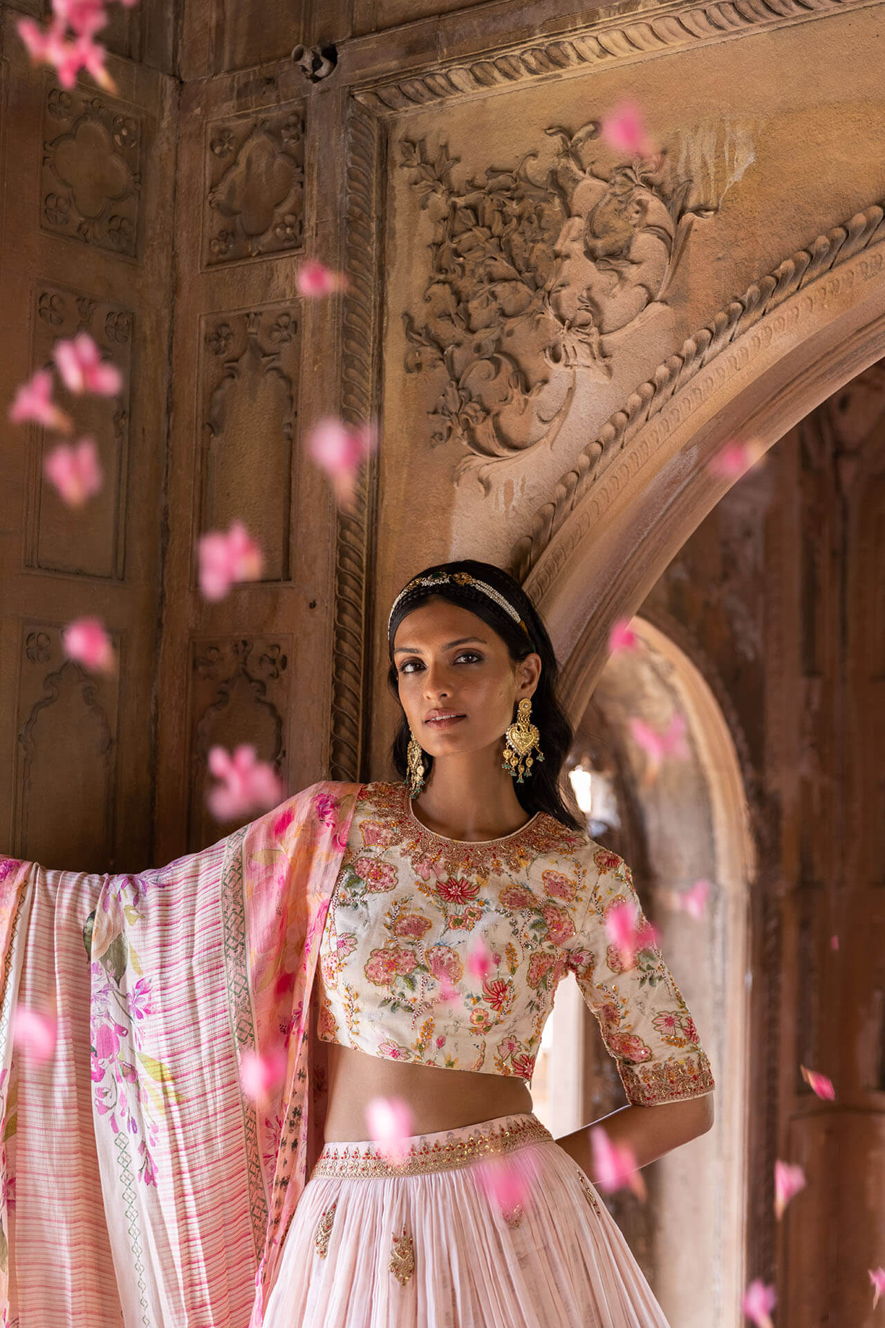 Block Printed Marodi Lehenga