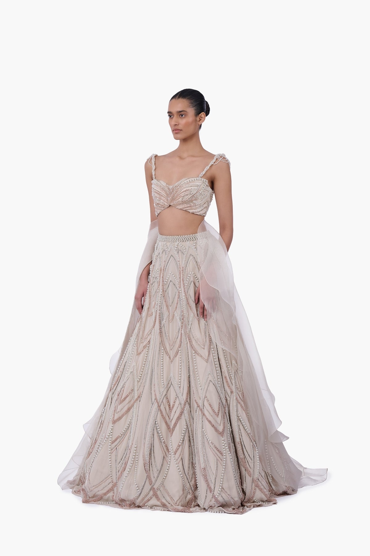 The Aureate Bloom Lehenga
