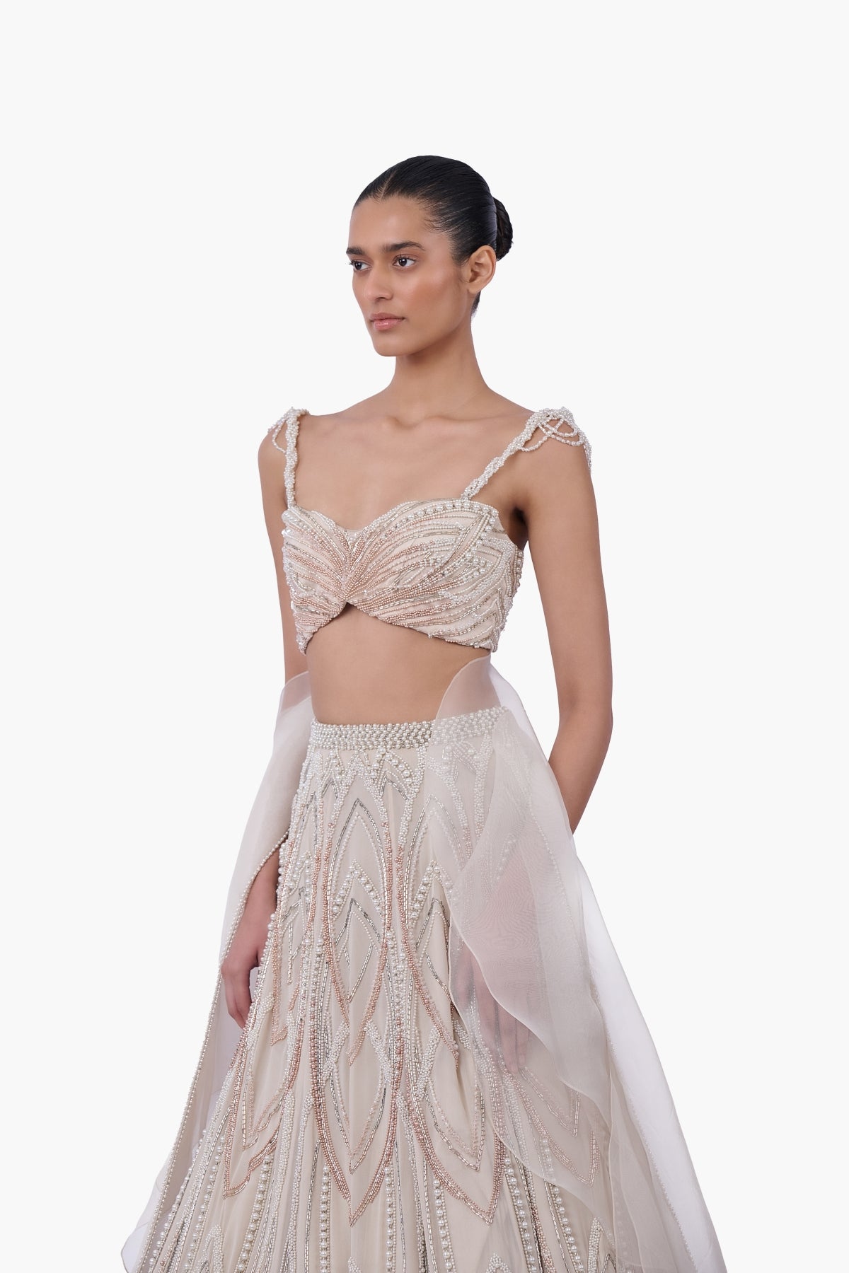 The Aureate Bloom Lehenga