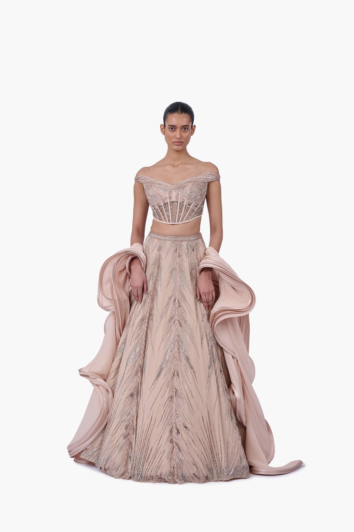 The Ethereal Crest Lehenga