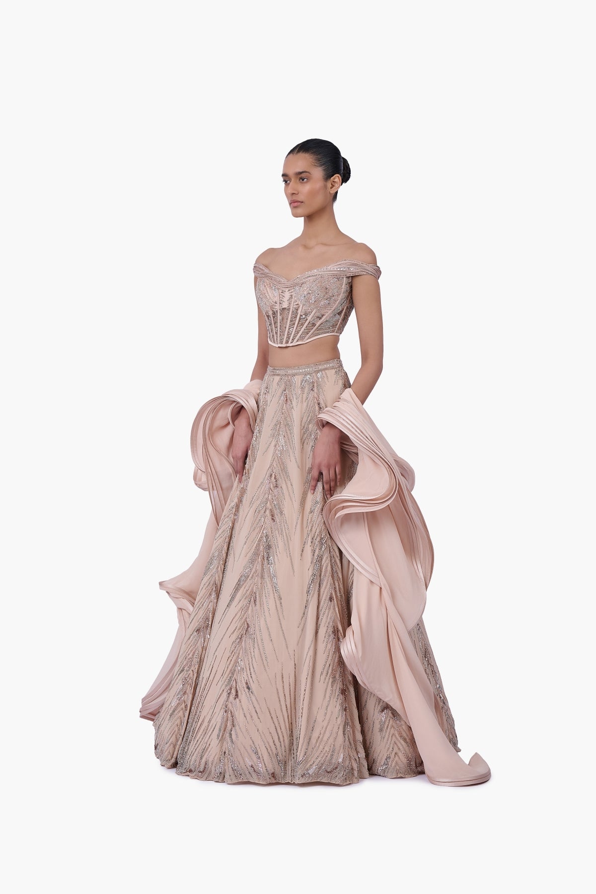 The Ethereal Crest Lehenga