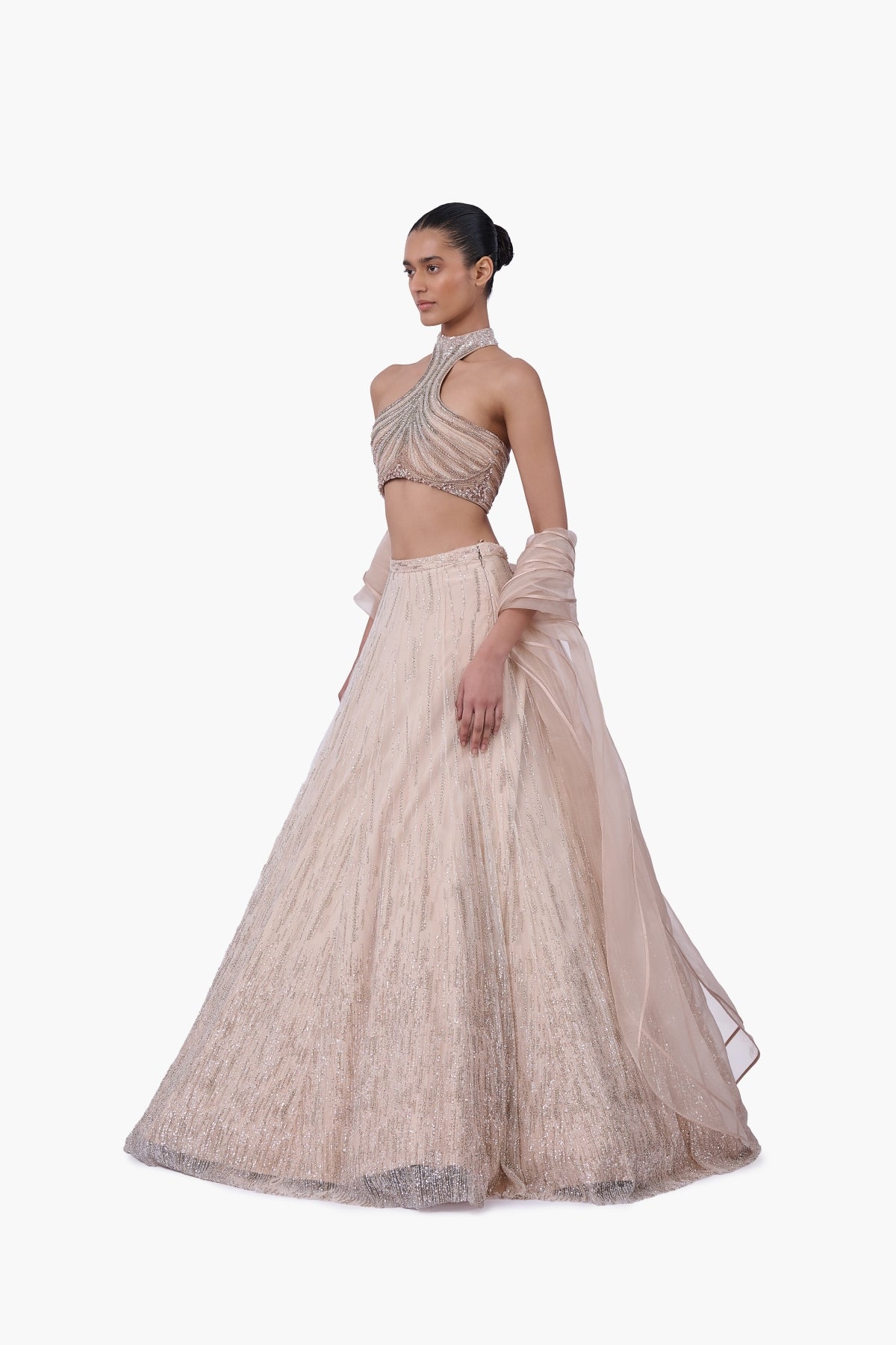 The Embellished Halter Lehenga