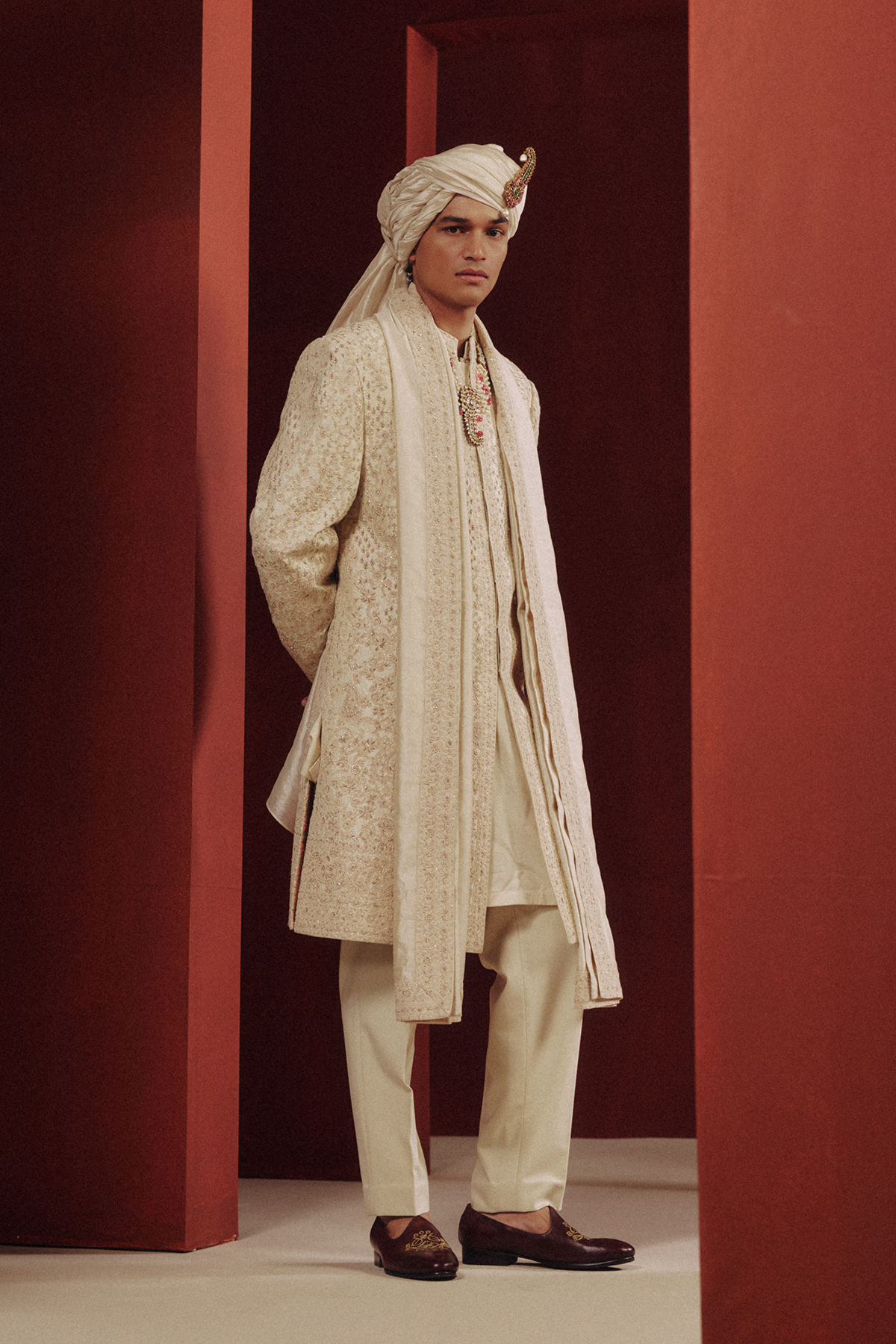 The Ivory Bloom Sherwani