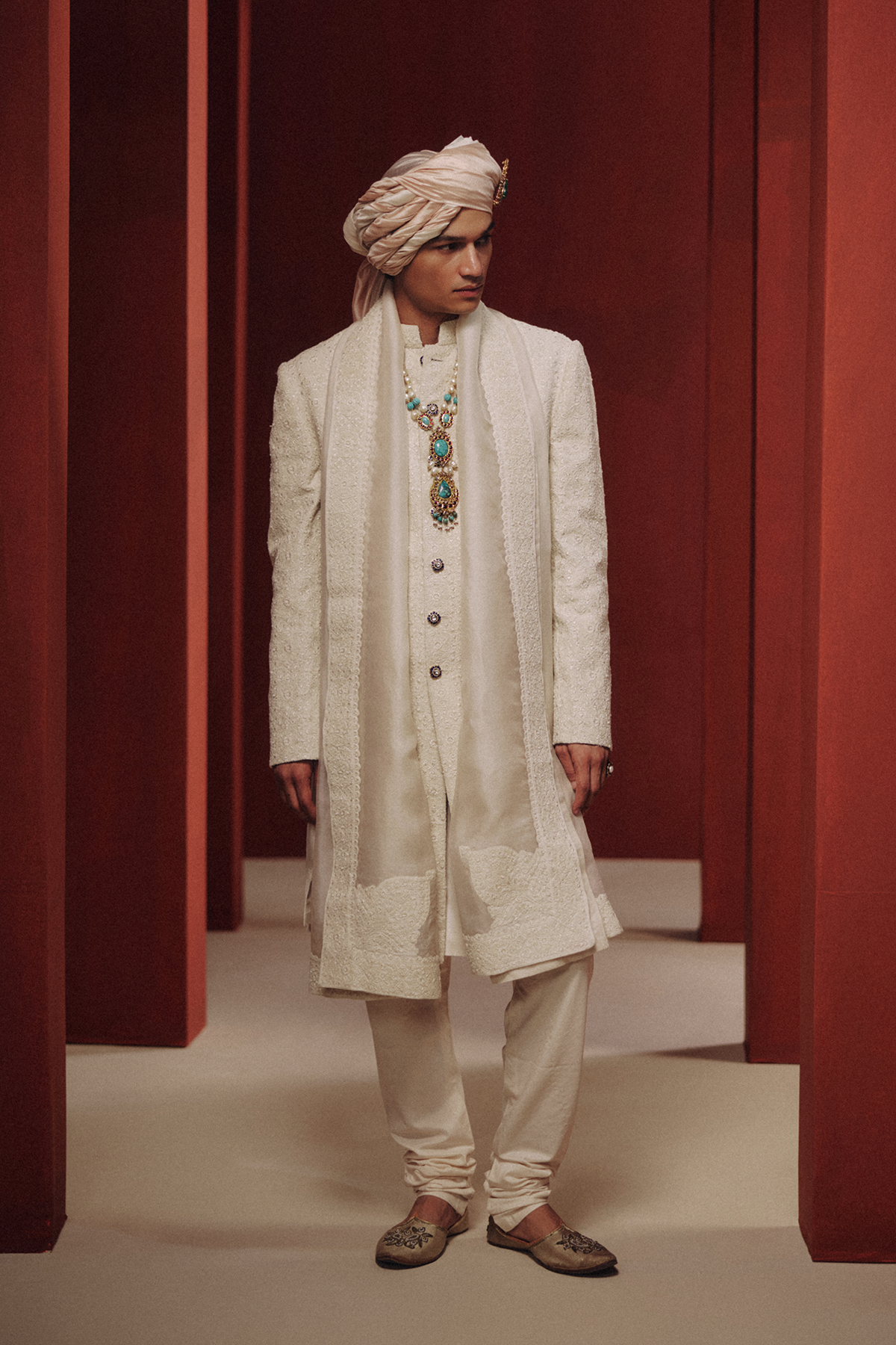 The Moonlit Pearl Sherwani