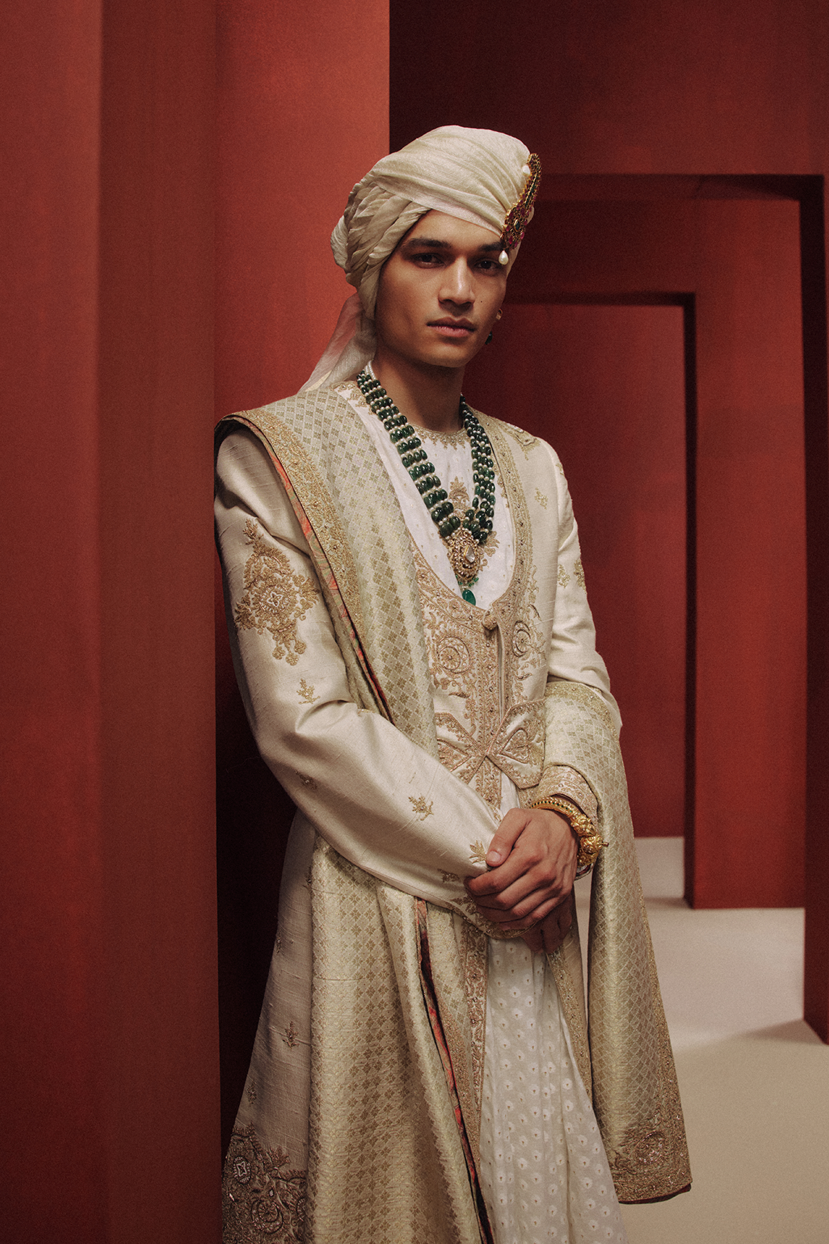 The Celestial Crème Sherwani