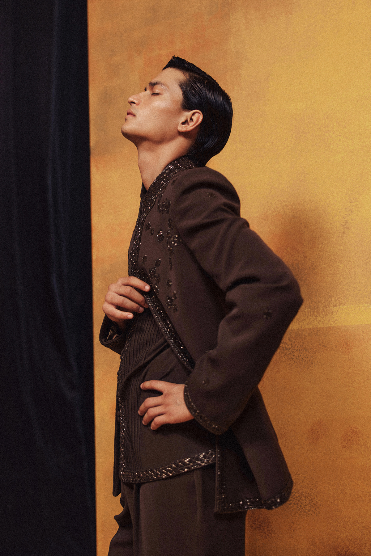 The Obsidian Mocha OPEN JACKET SET